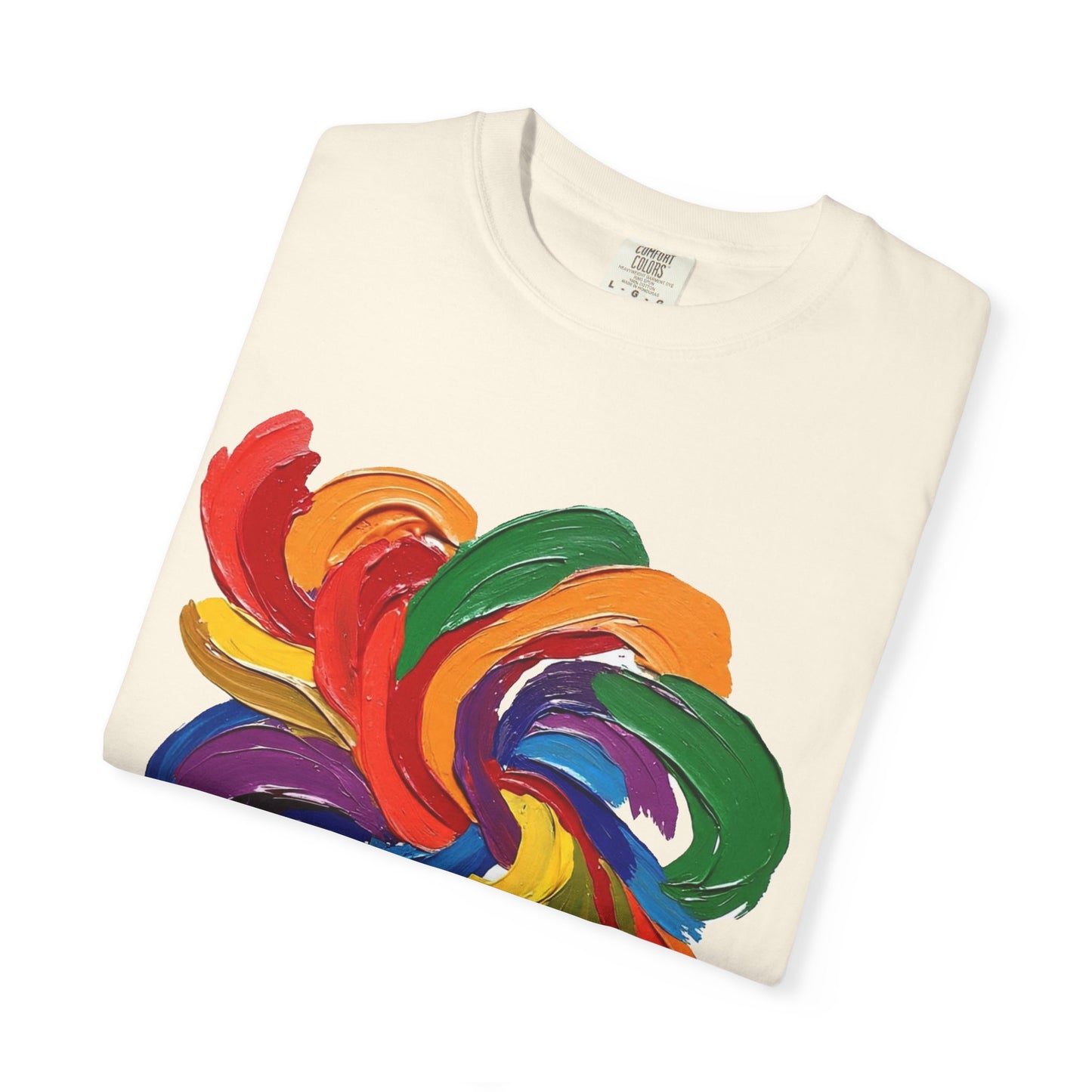 Colorful Swirl Unisex T-Shirt, Vibrant Art Tee, Casual Wear, Gift for Artists, Statement Shirt, Summer Outfit