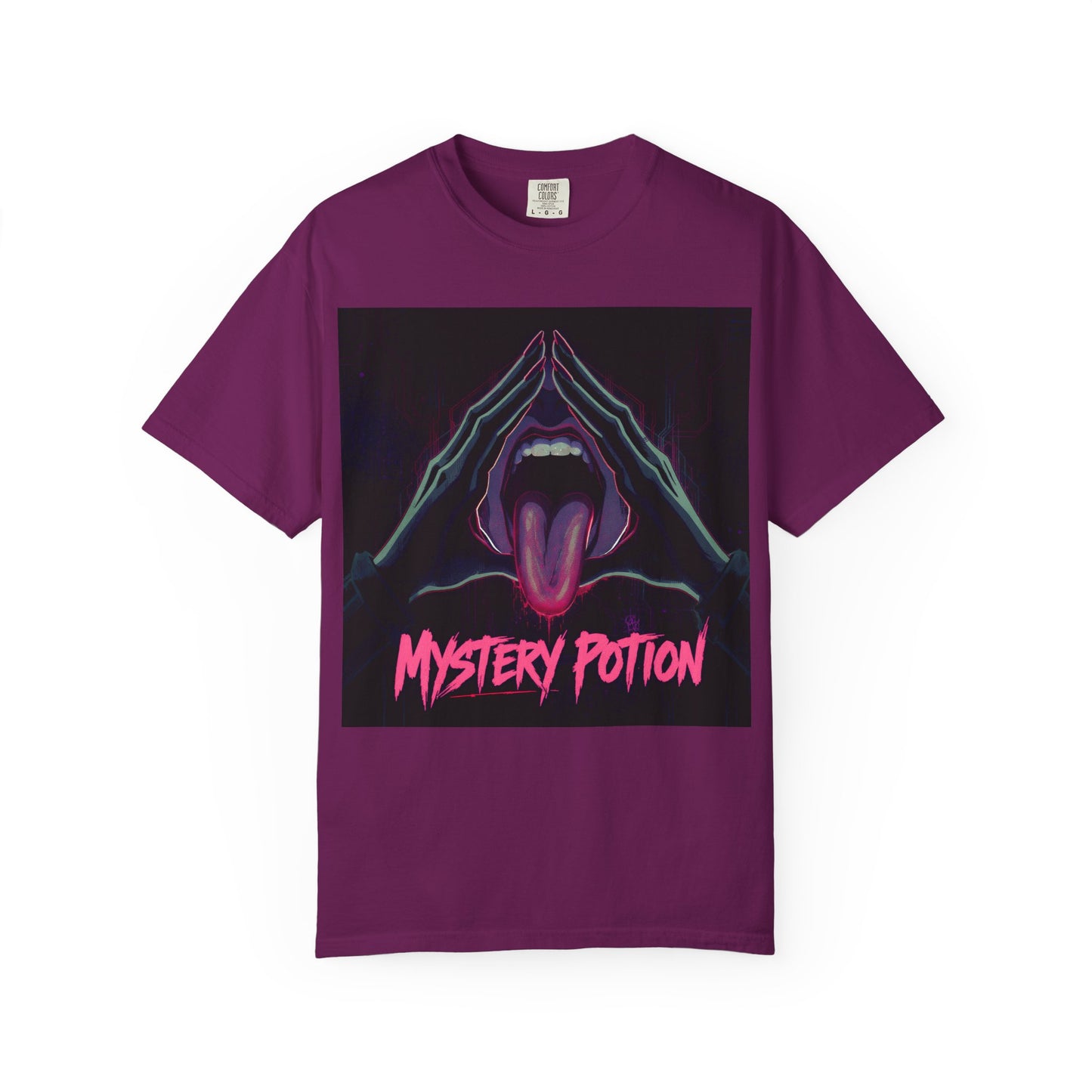 Mystery Potion Graphic Tee, Unisex T-Shirt for Festivals, Gift for Friends, Retro Vibes, Statement Shirt
