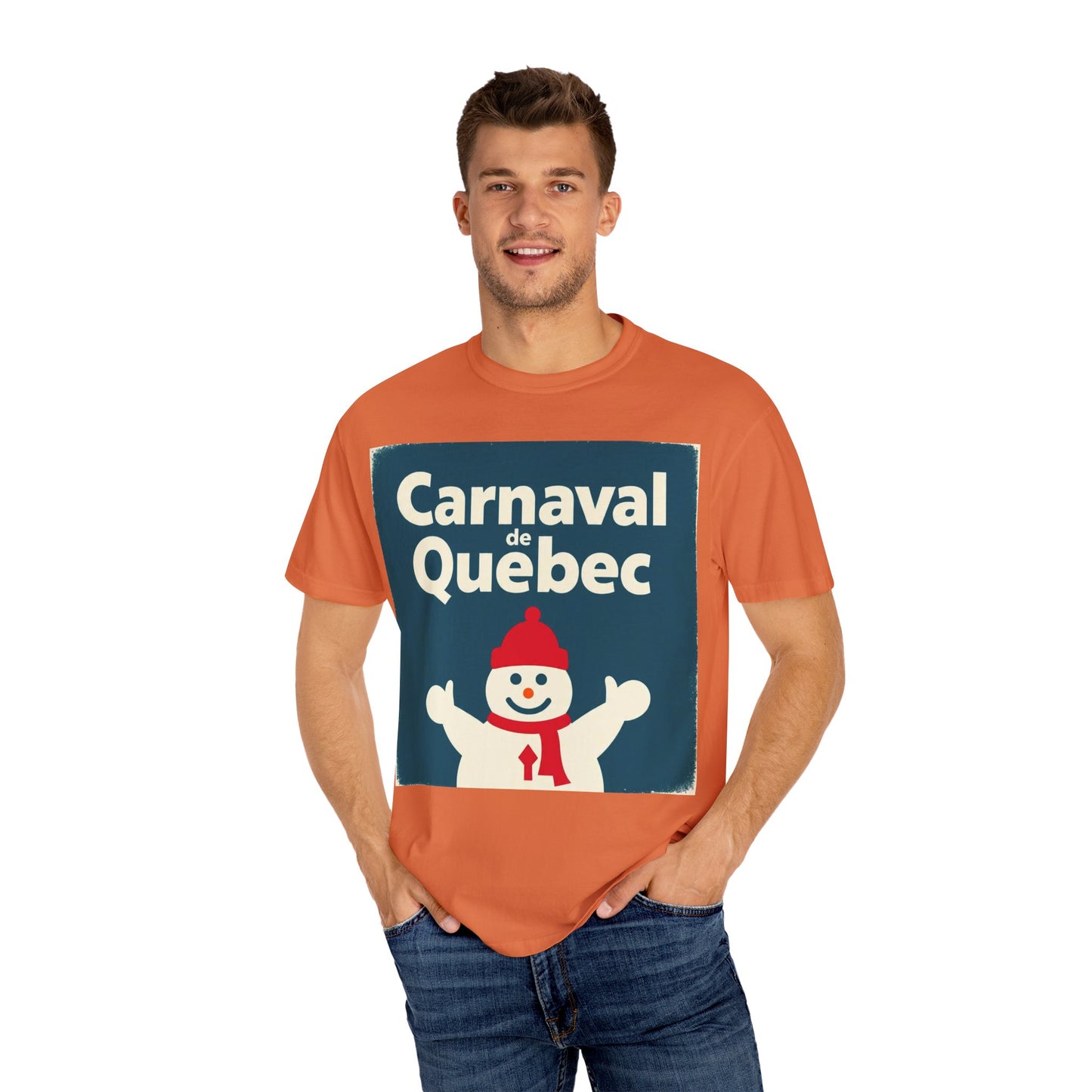 Quebec Carnaval Unisex T-Shirt, Winter Festival Tee, Handmade Vacation Souvenir, Holiday Gift Apparel, Quebec Celebration Shirt
