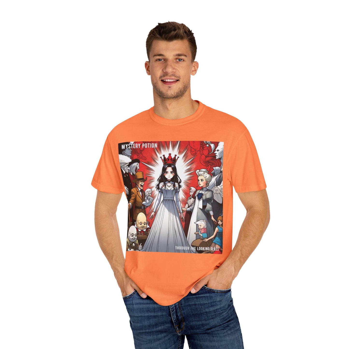 Mystery Potion's Alice In Wonderland Graphic Unisex T-shirt | Cool Casual Wear, Gift for Fans, Art Lovers, Anime Style Merch, Unique Everyday Tee