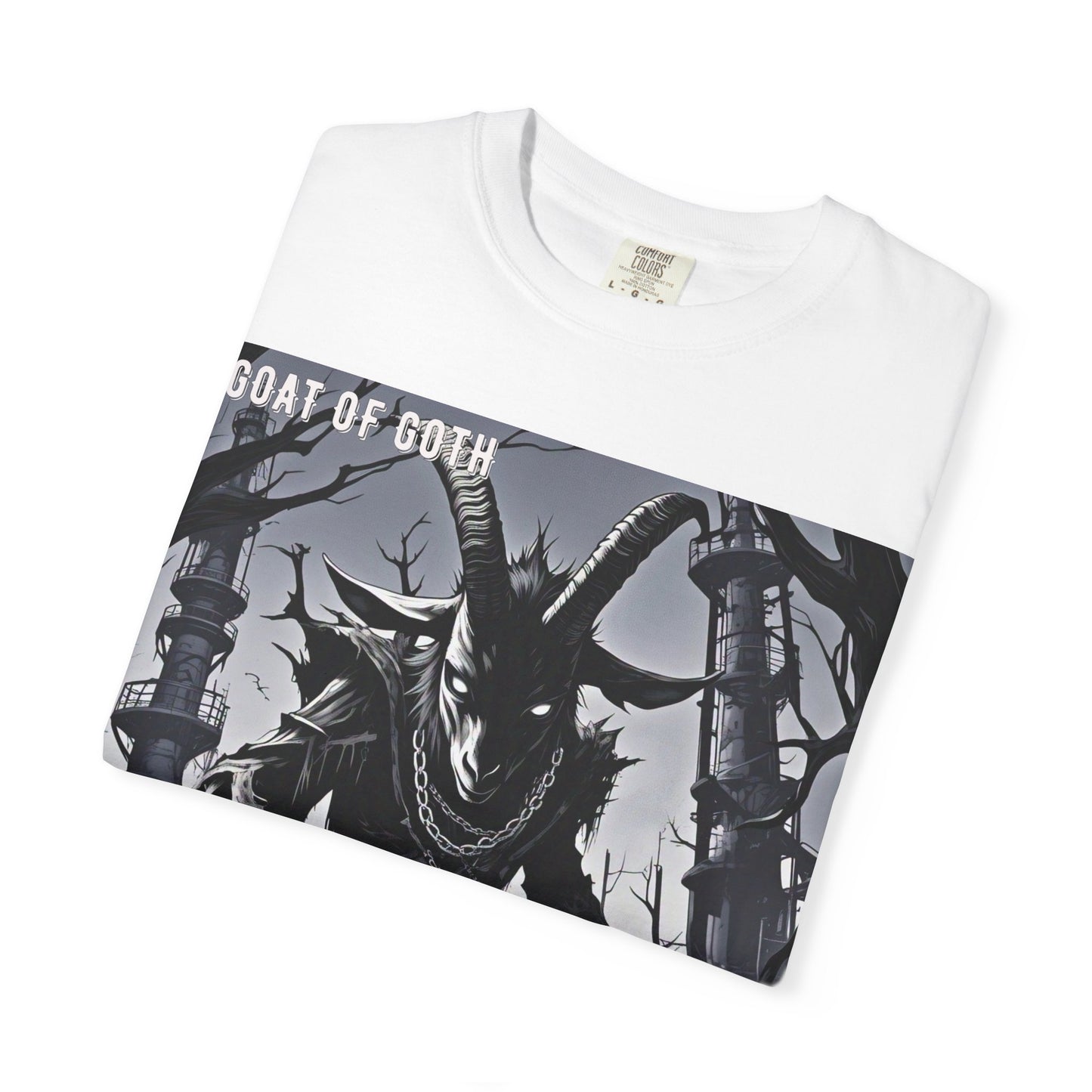 Gothic Graphic T-Shirt, Goat of Goth Tee, Unisex Casual Wear, Alternative Streetwear, Edgy Apparel for Fans, Perfect Gift for Halloween