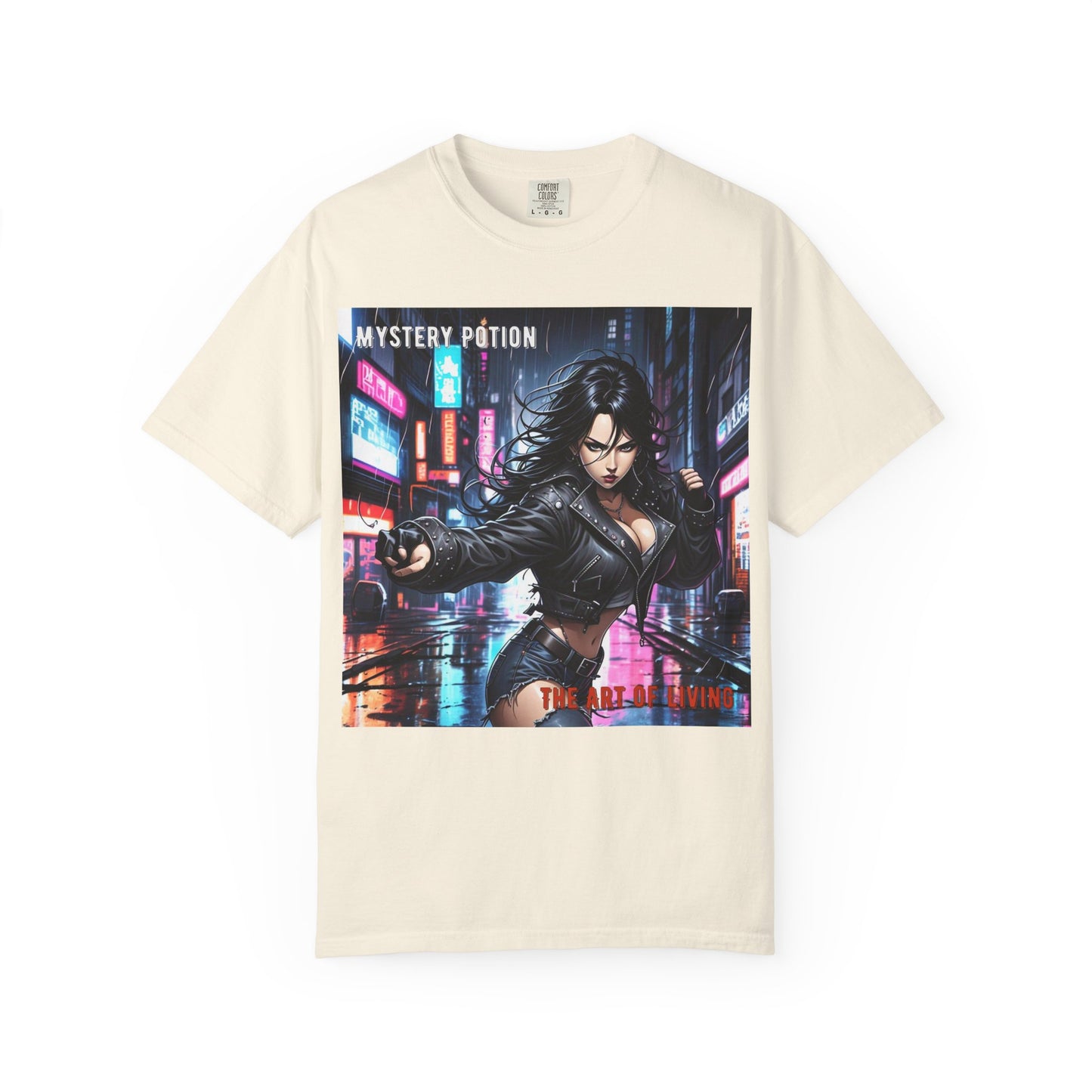Mystery Potion Art Of Living Graphic T-Shirt, Cool Unisex Tee, Urban Style Apparel, Casual Streetwear, Gift for Gamers, Graphic Tee for Events