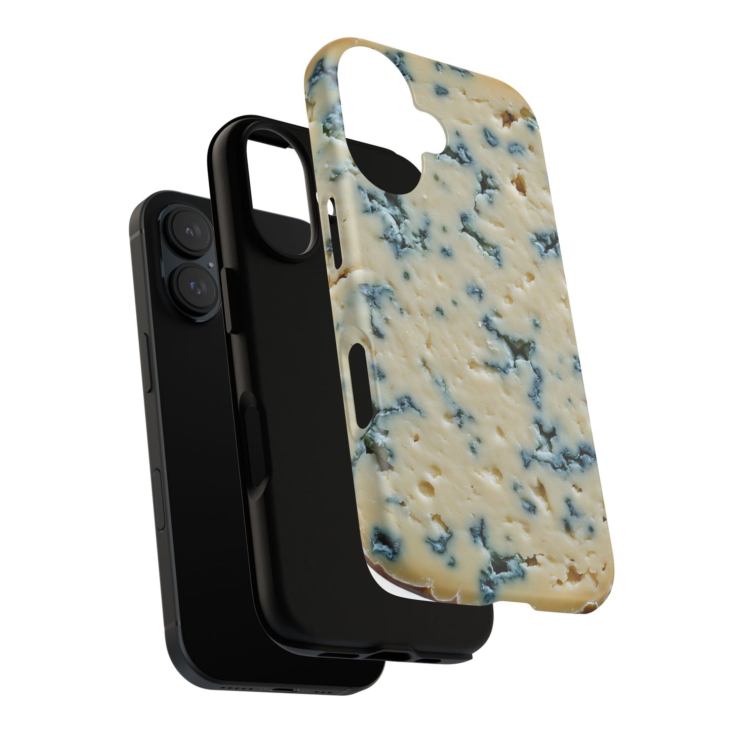 Blue Cheese Pattern Phone Case | Tough Cases for Foodies, Gifts for Cheese Lovers, Quirky Accessories, Unique Phone Covers, Fun & Functional