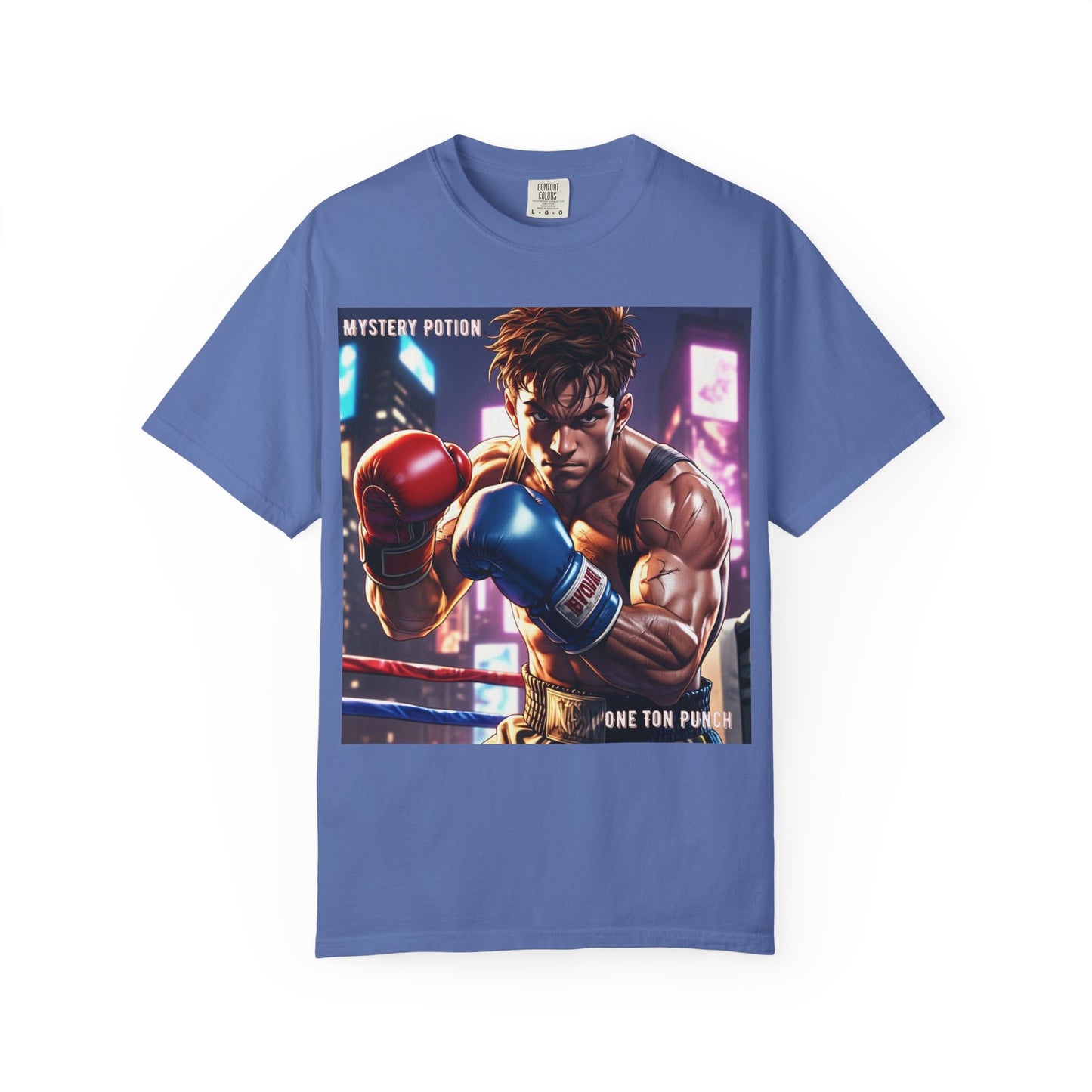 'One Ton Punch' by Mystery Potion, Boxer T-Shirt, Unisex Graphic Tee, Gift for Gamers, Vintage Style Shirt, Cool Casual Wear, Streetwear Fashion