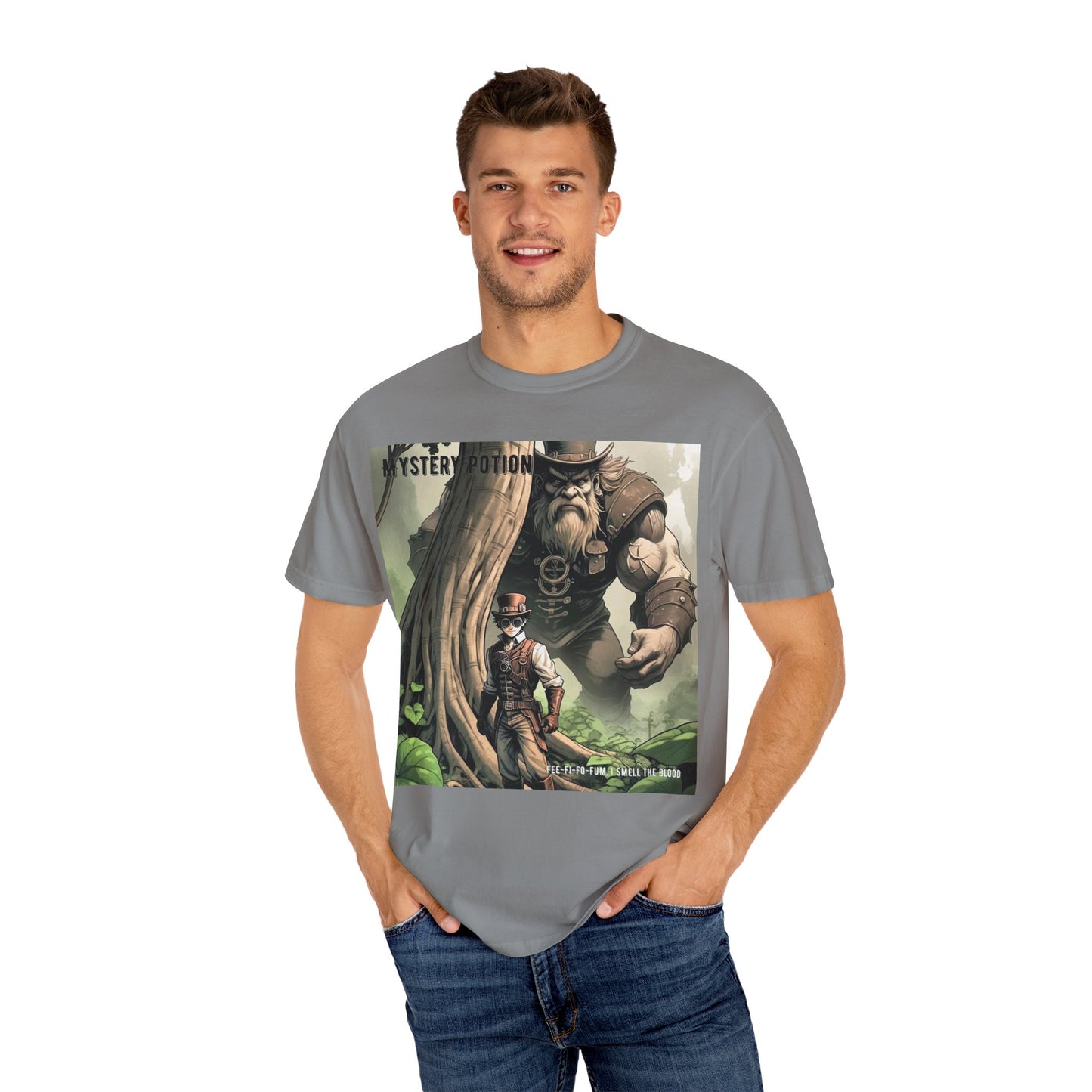 Mystery Potion Adventure T-Shirt, Fantasy Shirt, Unisex Graphic Tee, Gamer Gift, Nature Lover Gift, Cool T-Shirt for Events