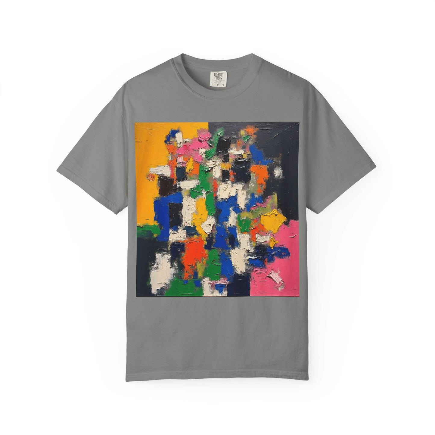 Vibrant Abstract Art Unisex T-Shirt, Colorful Graphic Tee, Casual Wear, Trendy Gift for Art Lovers, Perfect for Summer Festivals