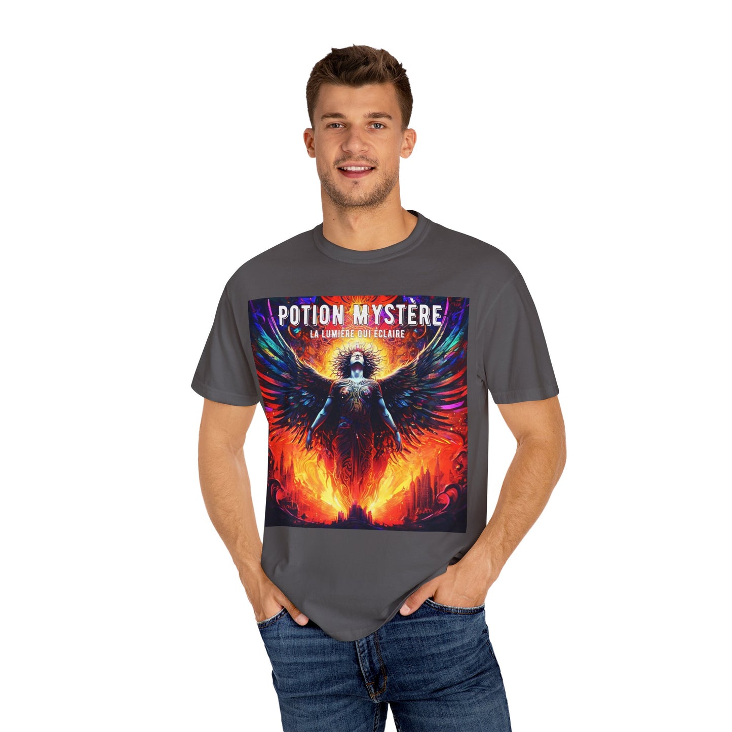 Mystical Graphic Tee - Potion Mystere Unisex T-Shirt, Boho Fashion, Festival Wear, Witchy Style, Gift for Occult Lovers