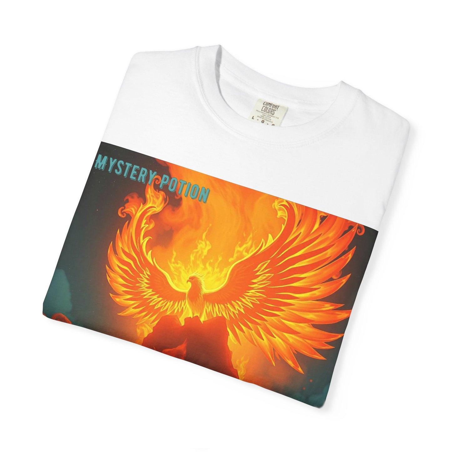 'Blessed With Pure Awesomeness' Mystery Phoenix Graphic Unisex T-shirt, Cool Casual Wear, Unique Gift for Nature Lovers, Birthday, Summer Event, Spiritual Design