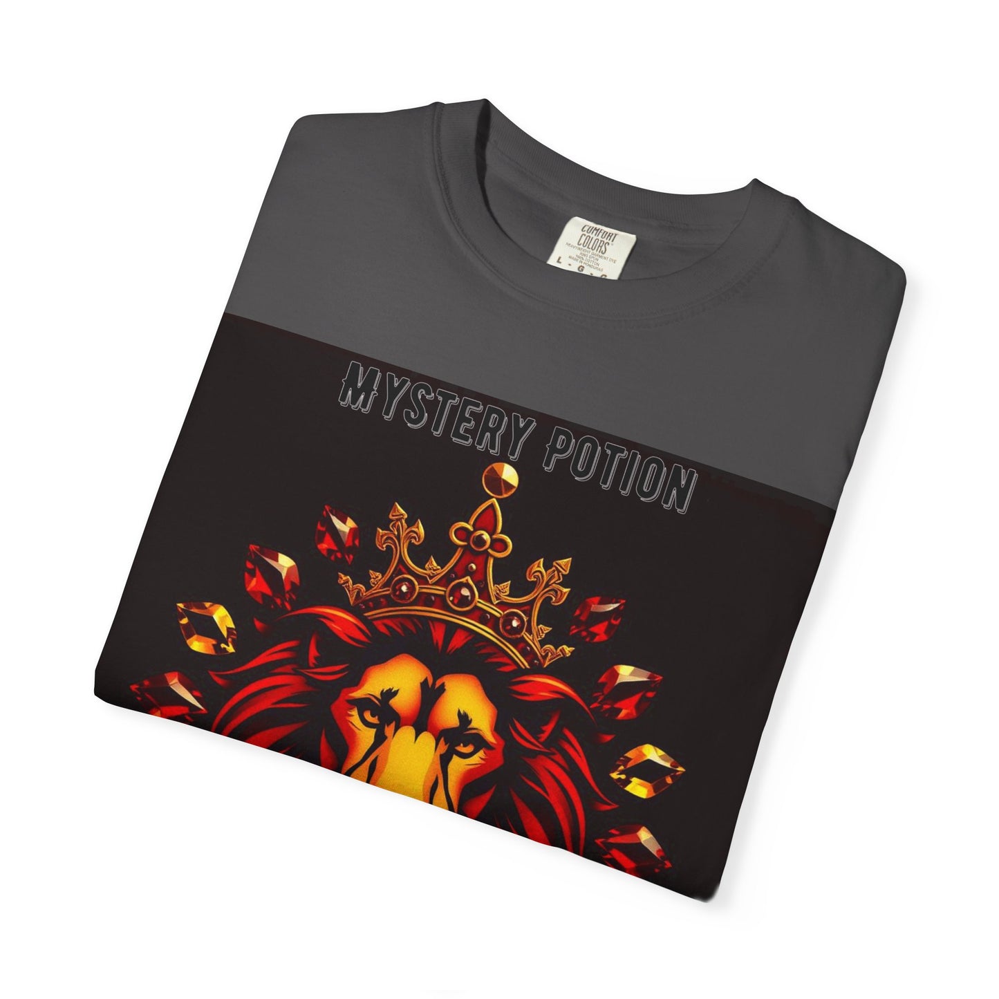 'This Is The Best Song You'll Ever Hear' by Mystery Potion, Bold Graphic Royal Lion T-Shirt, Unisex Tee, Streetwear Style, Gift for Lion Lovers, Perfect for Casual Outings, Unique Clothing