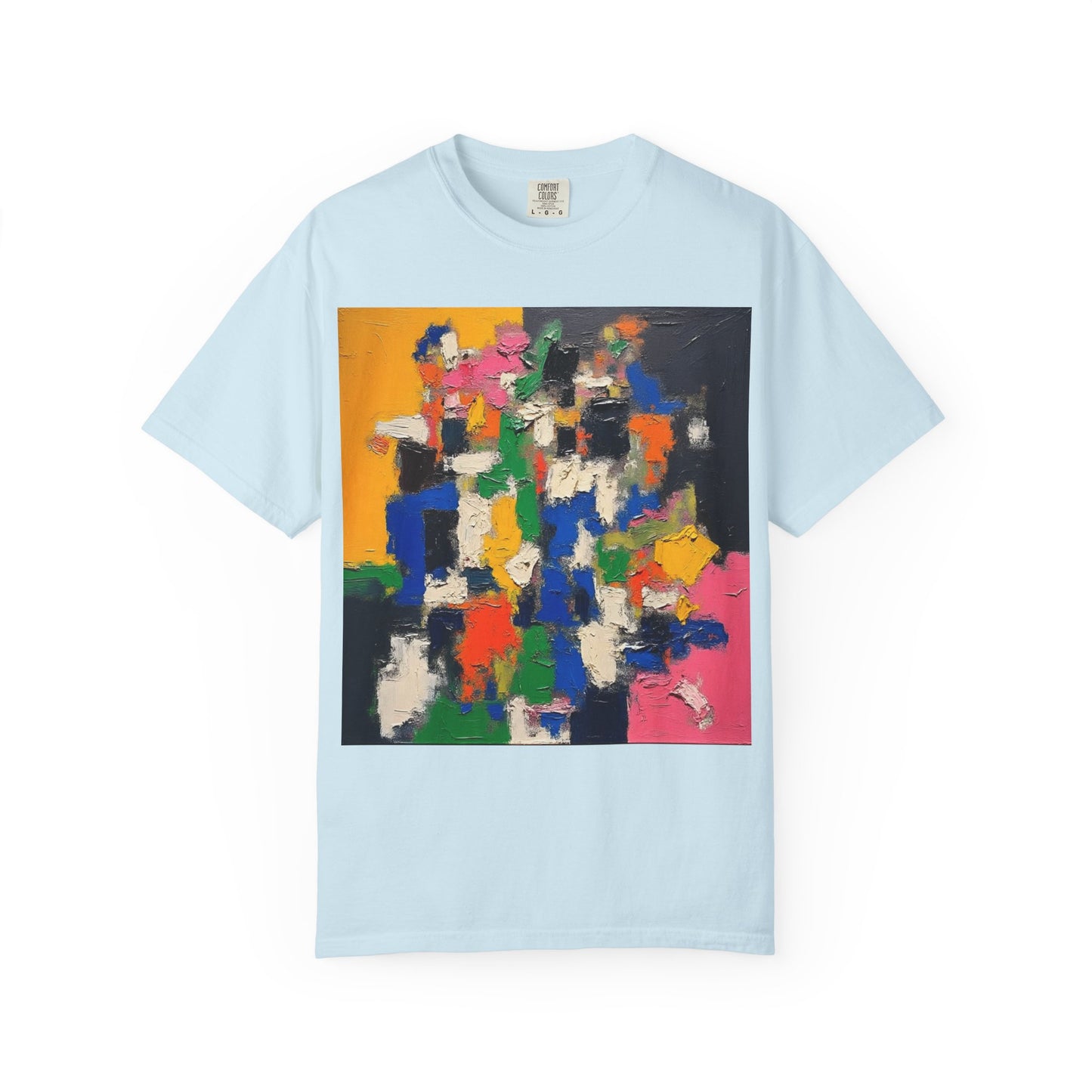Vibrant Abstract Art Unisex T-Shirt, Colorful Graphic Tee, Casual Wear, Trendy Gift for Art Lovers, Perfect for Summer Festivals