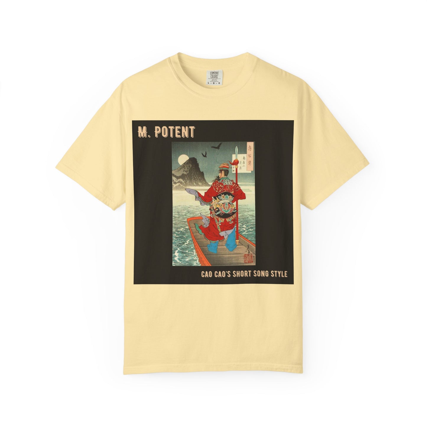 M. Potent Unisex Garment-Dyed T-Shirt, Casual Tee, Graphic Shirt, Streetwear Fashion, Gift for Music Lovers, Unique Style