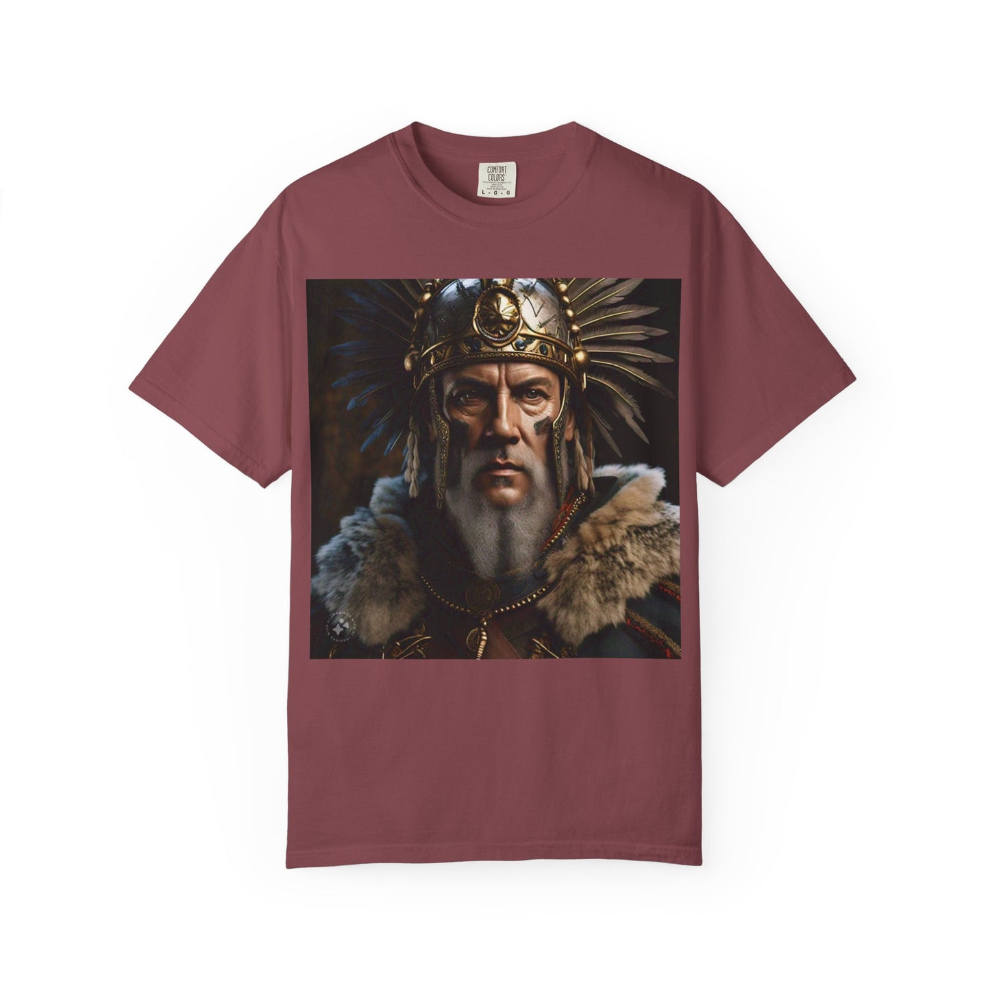 Warrior Spirit Garment-Dyed T-Shirt, Vintage Tee, Unisex Fashion, Gift for Him, Casual Wear, Graphic Top, Everyday Style