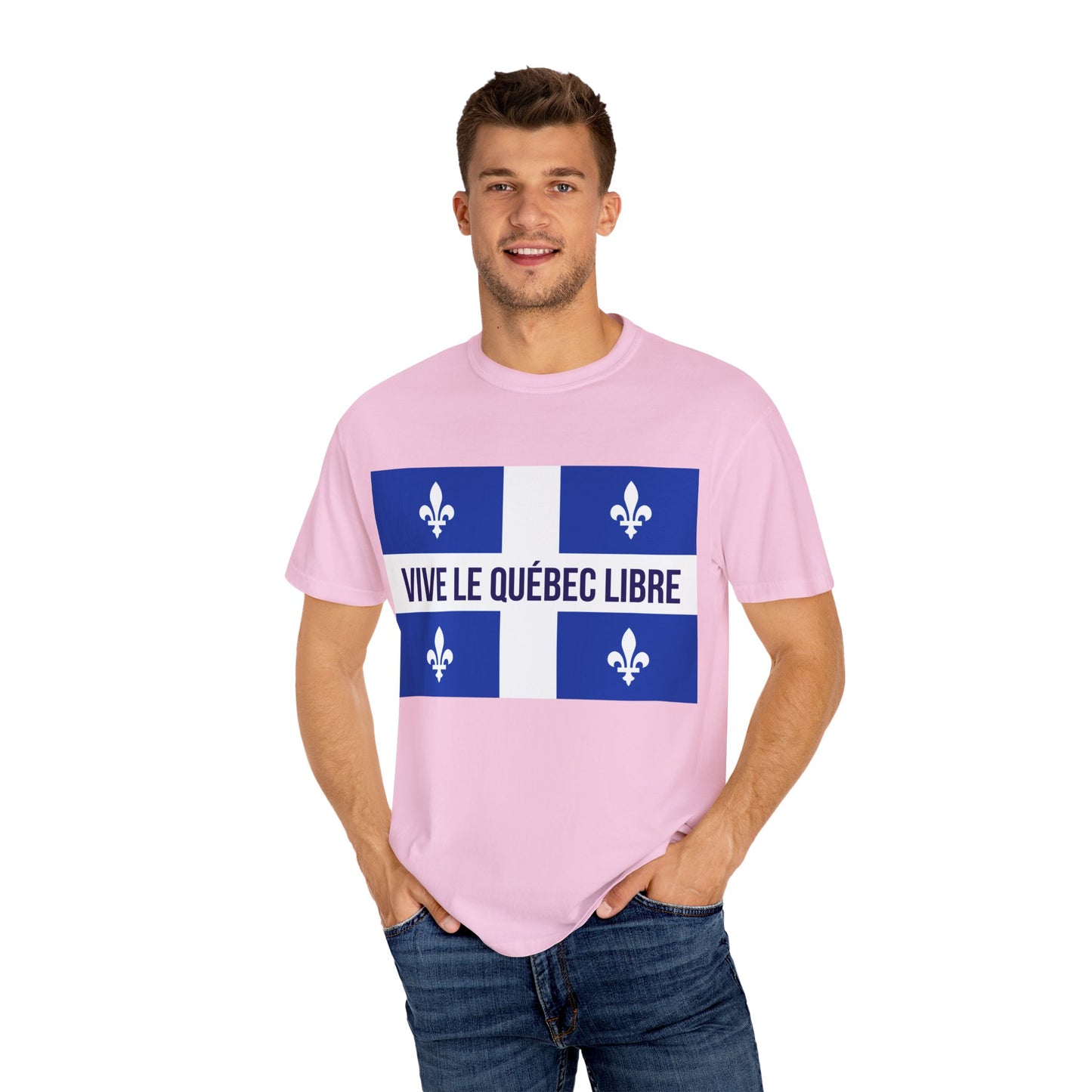 Vive le Québec Libre T-Shirt, Unisex Garment-Dyed Tee for Patriotic Celebrations, Canadian Pride Shirt, Quebec Independence Day [...]