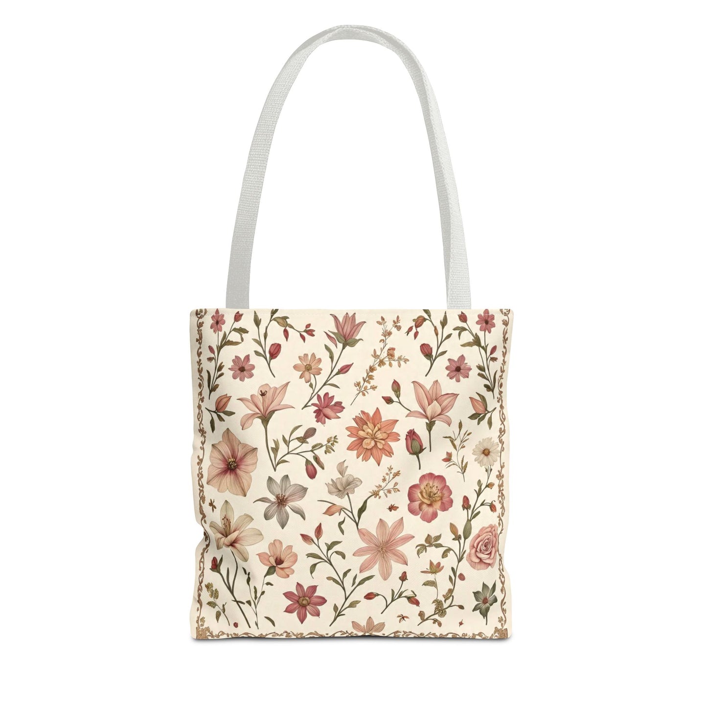 Floral Print Tote Bag - Stylish Everyday Carry, Eco-Friendly Shopping, Gift for Her, Beach Bag, Floral Tote