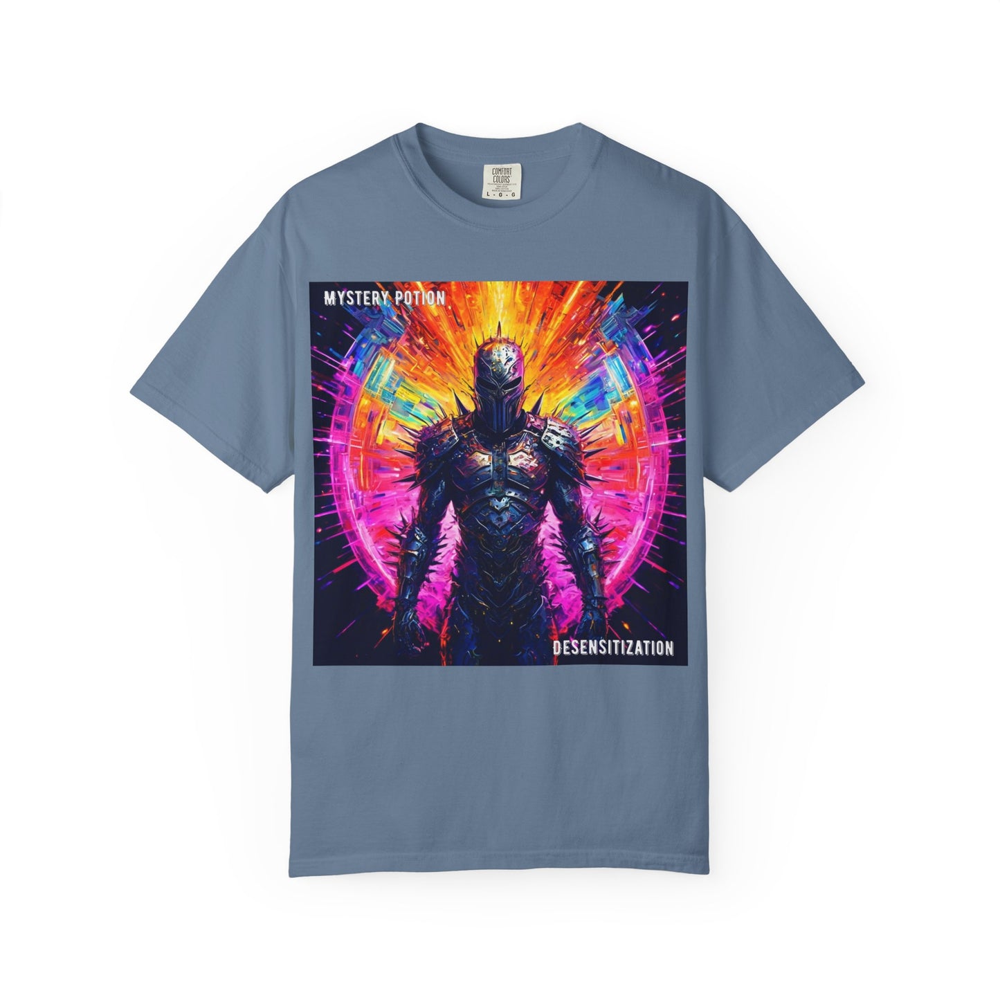 Desensitization by Mystery Potion T-Shirt, Psychedelic Graphic Tee, Unisex Streetwear, Gift for Gamers, Festival Outfit, Casual Style