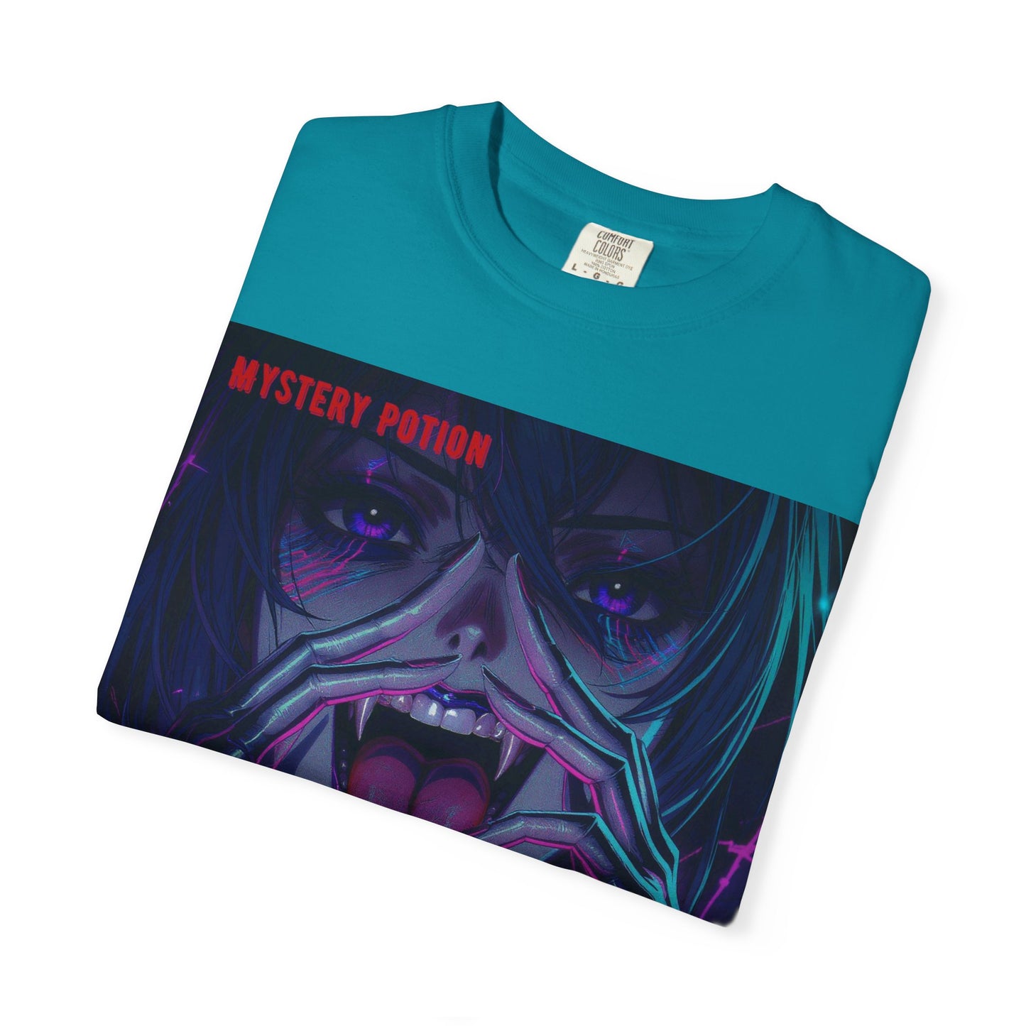 'Beneath The All-Mocking Tongue' by Mystery Potion Unisex Garment-Dyed T-shirt