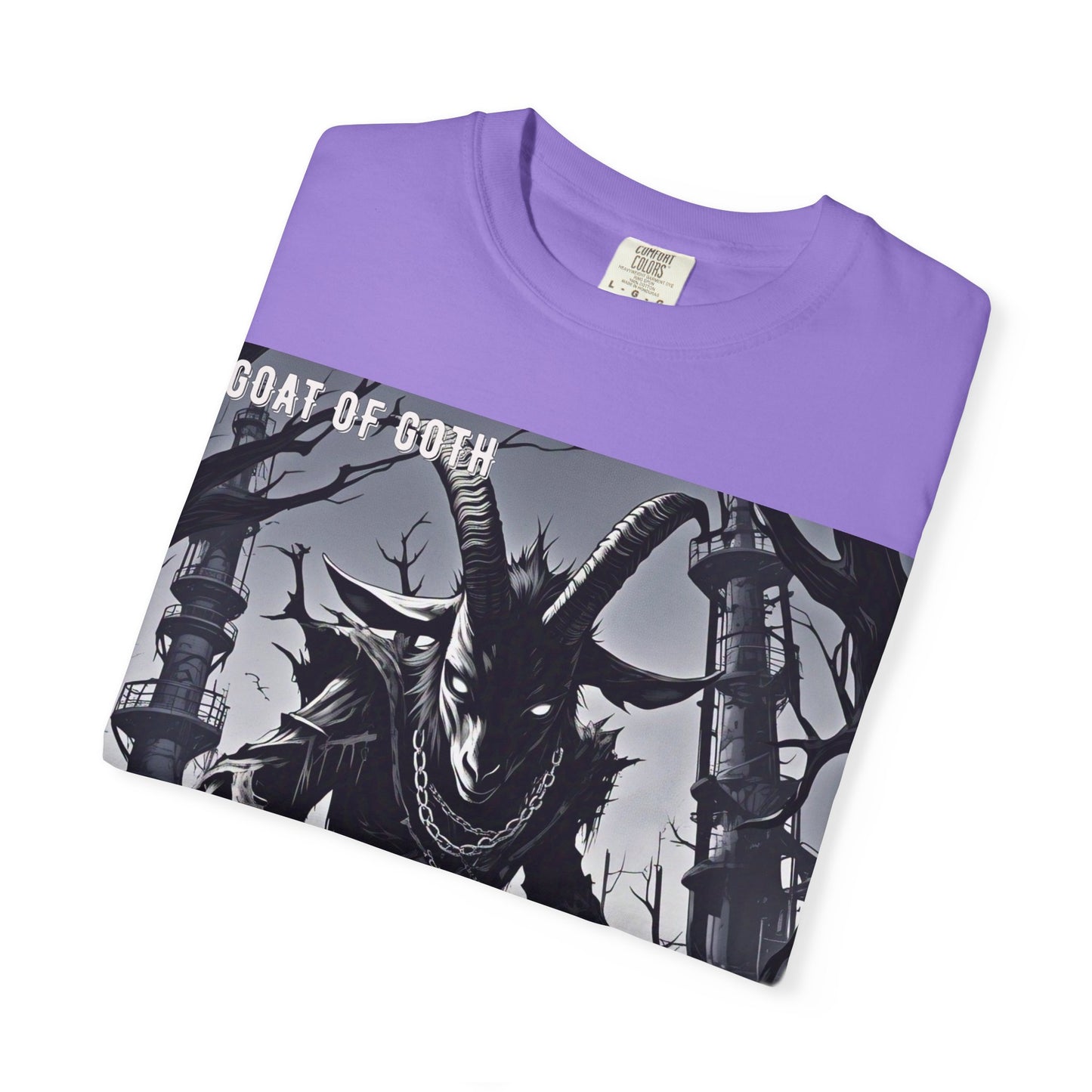 Gothic Graphic T-Shirt, Goat of Goth Tee, Unisex Casual Wear, Alternative Streetwear, Edgy Apparel for Fans, Perfect Gift for Halloween