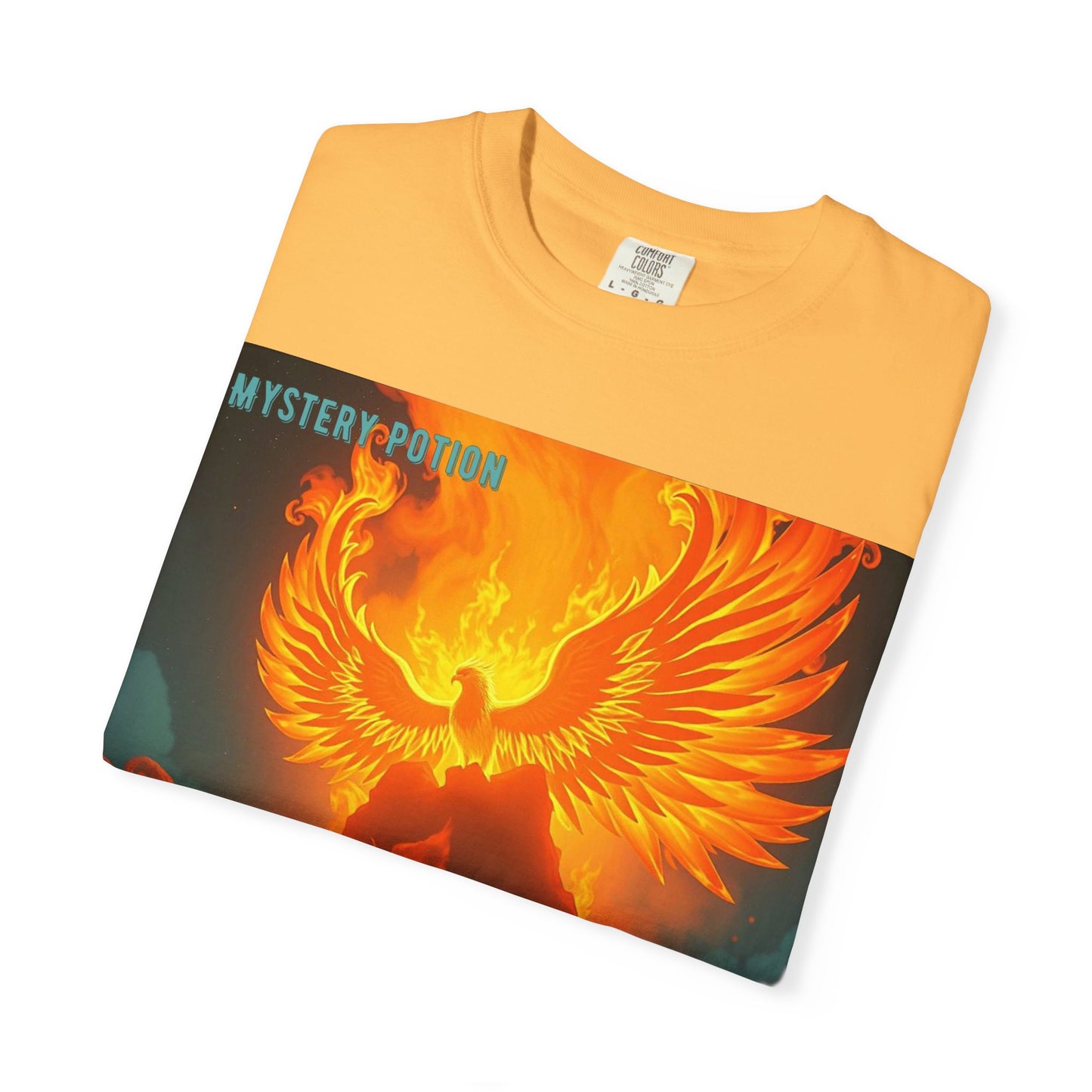 'Blessed With Pure Awesomeness' Mystery Phoenix Graphic Unisex T-shirt, Cool Casual Wear, Unique Gift for Nature Lovers, Birthday, Summer Event, Spiritual Design