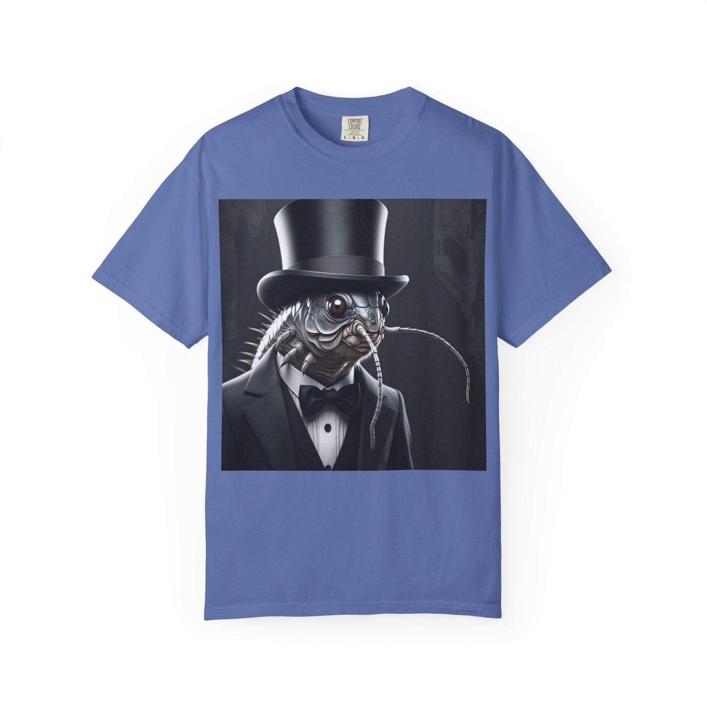 Whimsical Silver Fish Gentleman T-shirt | Fun Gift for Aquatic Lovers, Unique Humor Shirt, Casual Wear, Creative Outfit