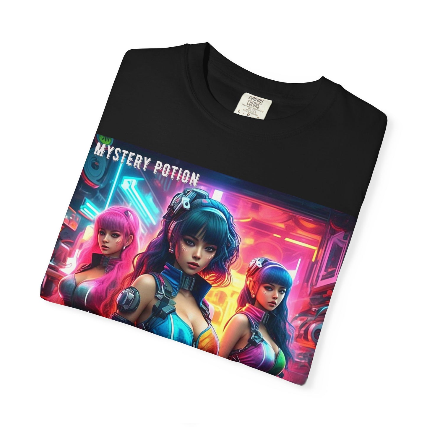 'Indústria 4.0' by Mystery Potion Unisex Garment-Dyed T-shirt, Cyberpunk T-shirt, Gamer Apparel, Unique Graphic Tee, Gift for Fans