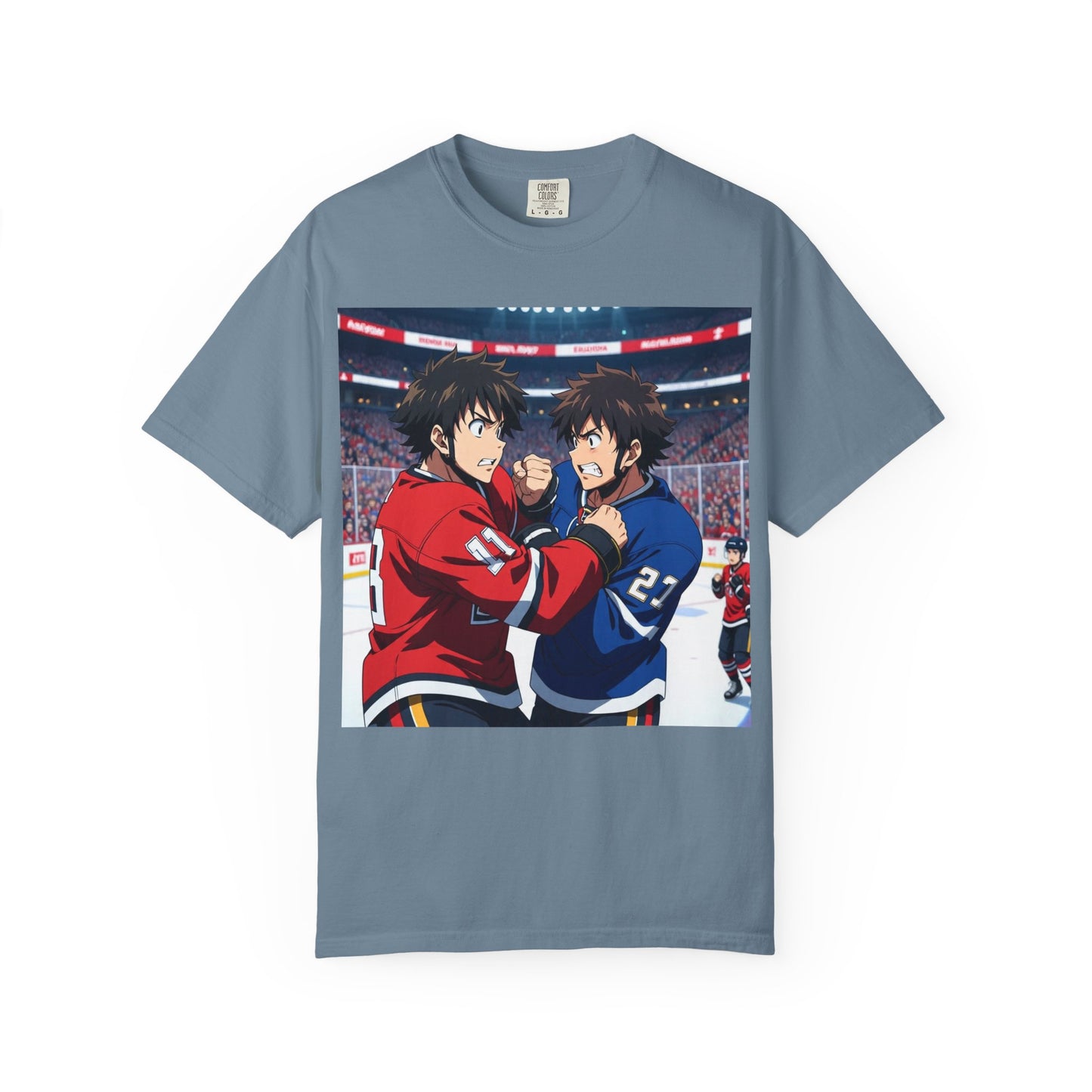 Hockey Fight T-Shirt | Unisex Vintage Graphic Tee | Perfect for Gamers | Gift for Fans | Casual Wear | Anime Rivalry Streetwear