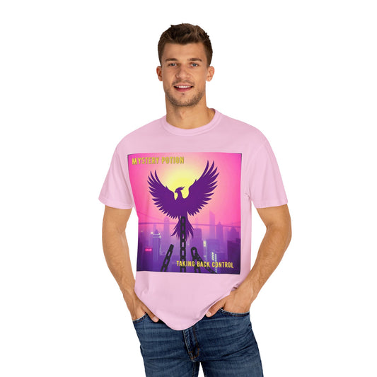 'Taking Back Control' by Mystery Potion, Phoenix Rising, Breaking Chains Unisex T-Shirt - Taking Back Control, Graphic Tee for Casual Wear, Perfect for Festivals, Gifts, and Everyday Style