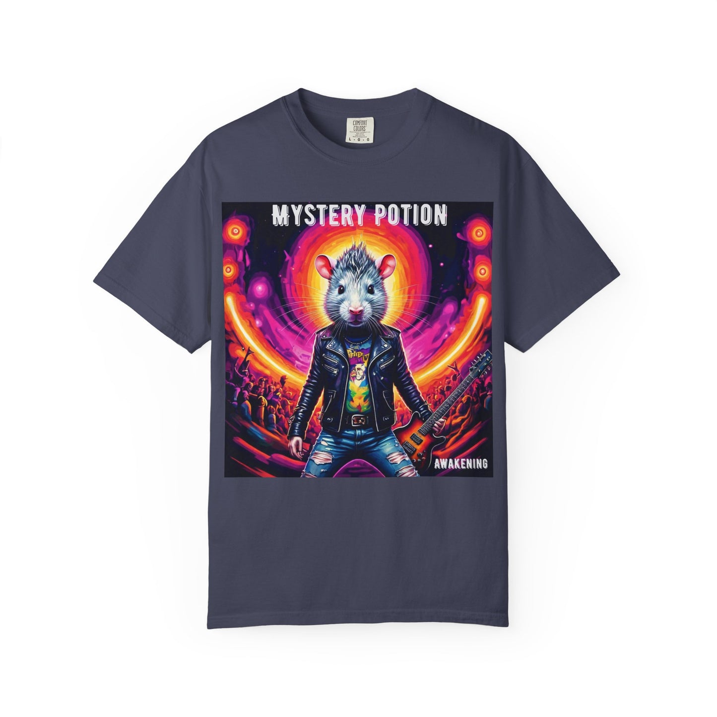 Mystical Hamster Graphic Tee | Unisex Edgy T-Shirt, Perfect for Festivals, Concerts, Gifts, Casual Wear, and Parties