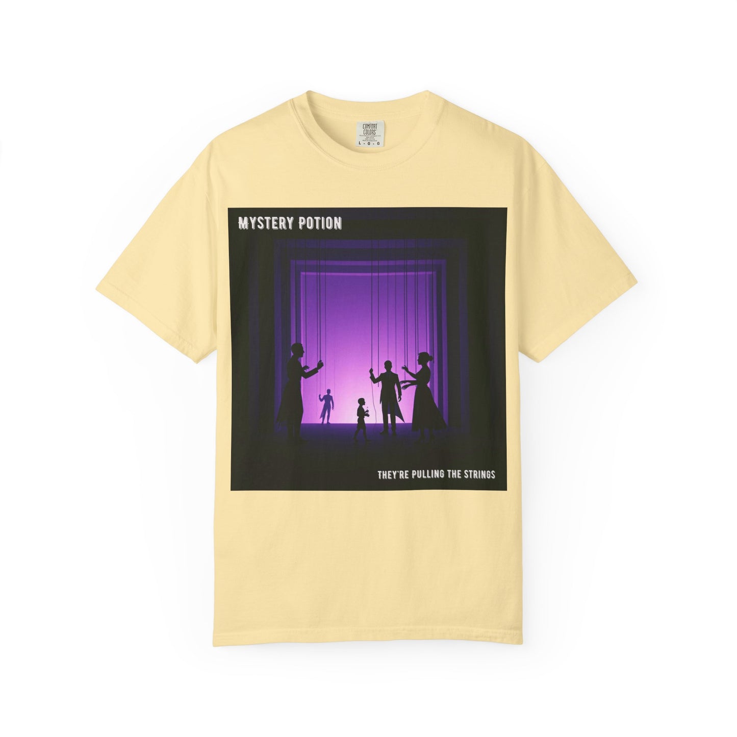 'They're Pulling the Strings' by Mystery Potion, Unisex T-Shirt - Playful Graphic Tee for Creative Souls, Perfect for a Fun Night Out, Gift for Art Lovers, Casual Wear, [...]