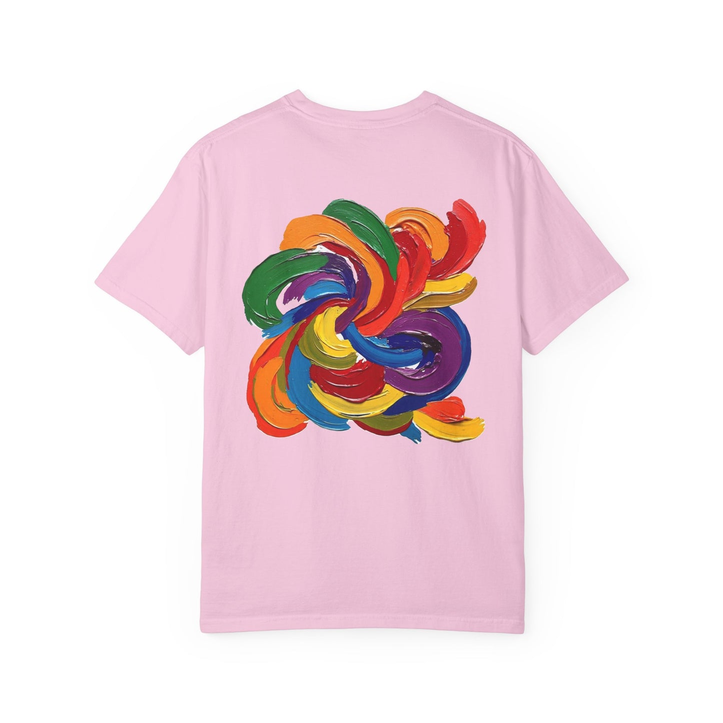Colorful Swirl Unisex T-Shirt, Vibrant Art Tee, Casual Wear, Gift for Artists, Statement Shirt, Summer Outfit