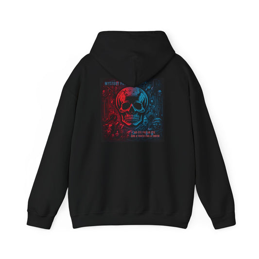 'An Eye For An Eye And A Tooth For A Tooth' by Mystery Potion, Unisex Heavy Blend™ Hooded Sweatshirt, Hoodie Swag For Grebo and Goth Rockers, Punks
