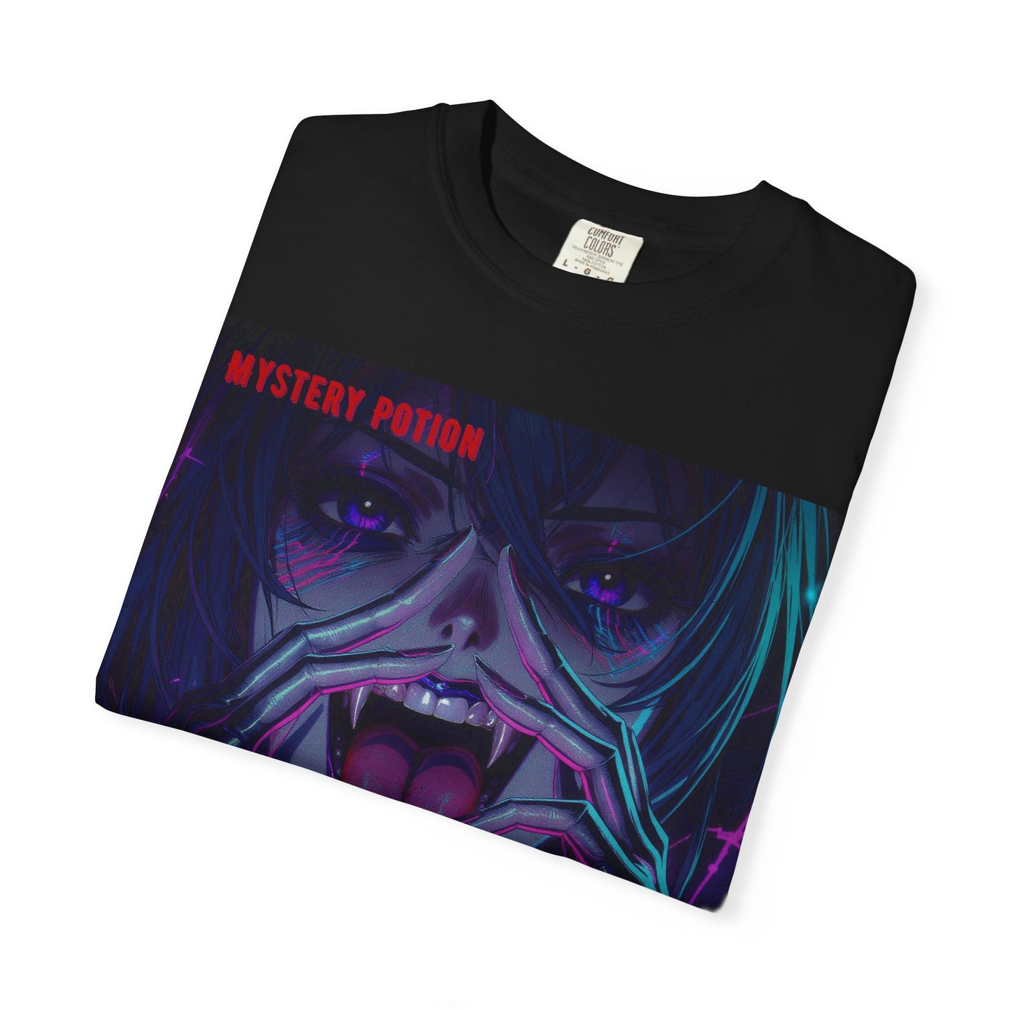 'Beneath The All-Mocking Tongue' by Mystery Potion Unisex Garment-Dyed T-shirt