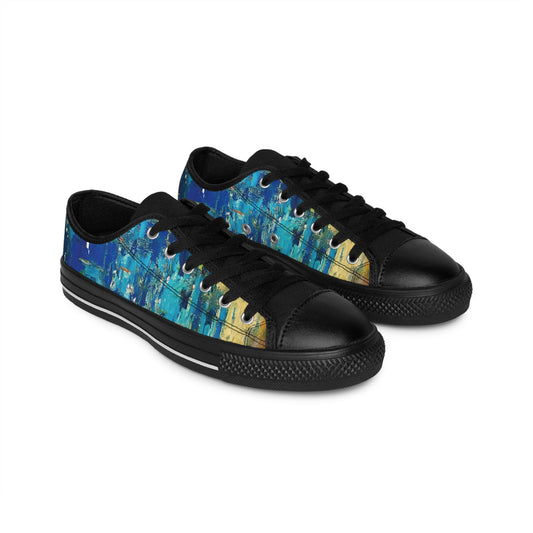 Stylish Artistic Sneakers for Men, Unique Abstract design, Casual Shoes, Trendy Footwear, Everyday Wear, Gift for Him, Fashion Sneakers