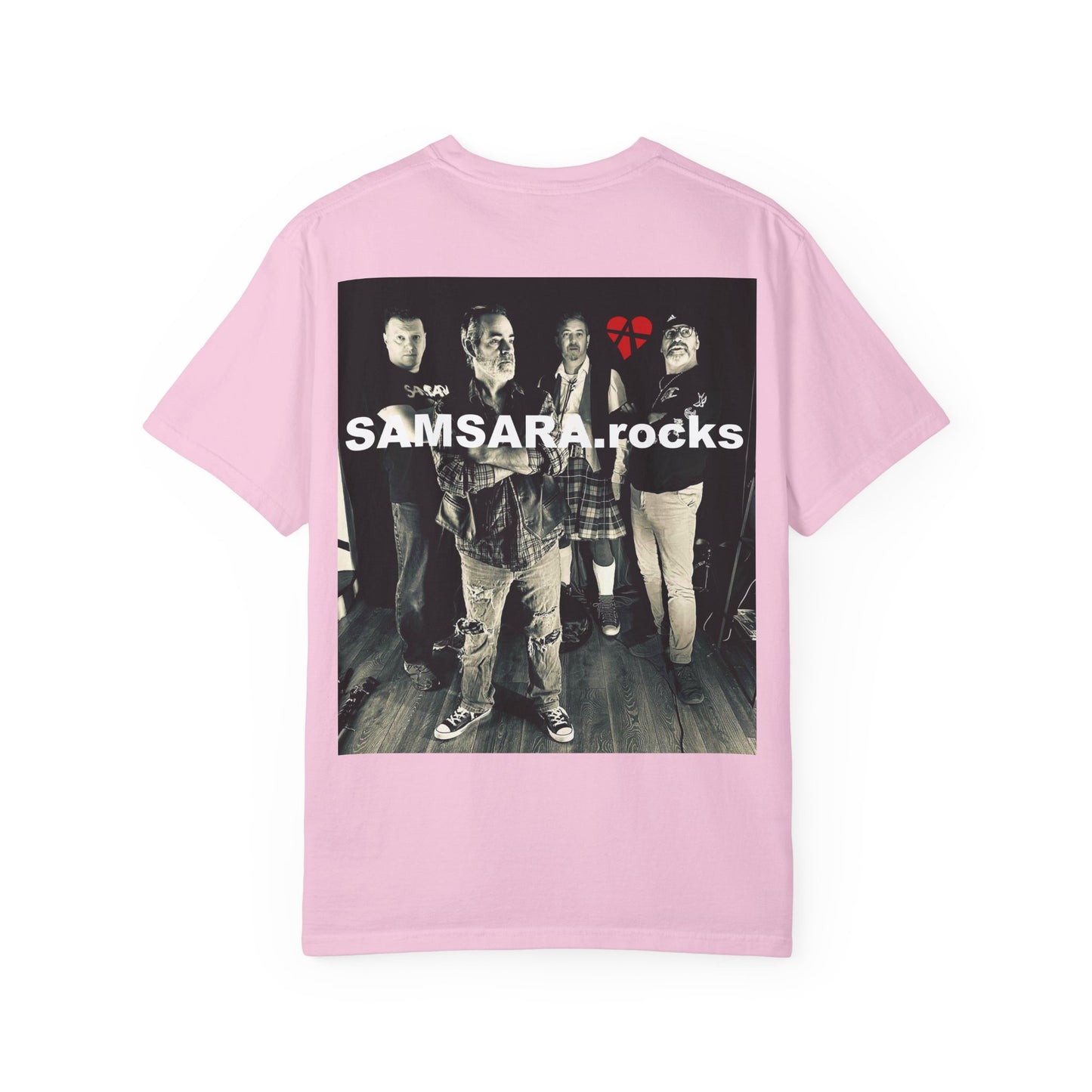 Samsara Unisex T-Shirt, Band Picture on back, Comfortable Graphic Shirt for Music Lovers, Perfect for Concerts, Gifts for Friends, Casual Wear, Street Style