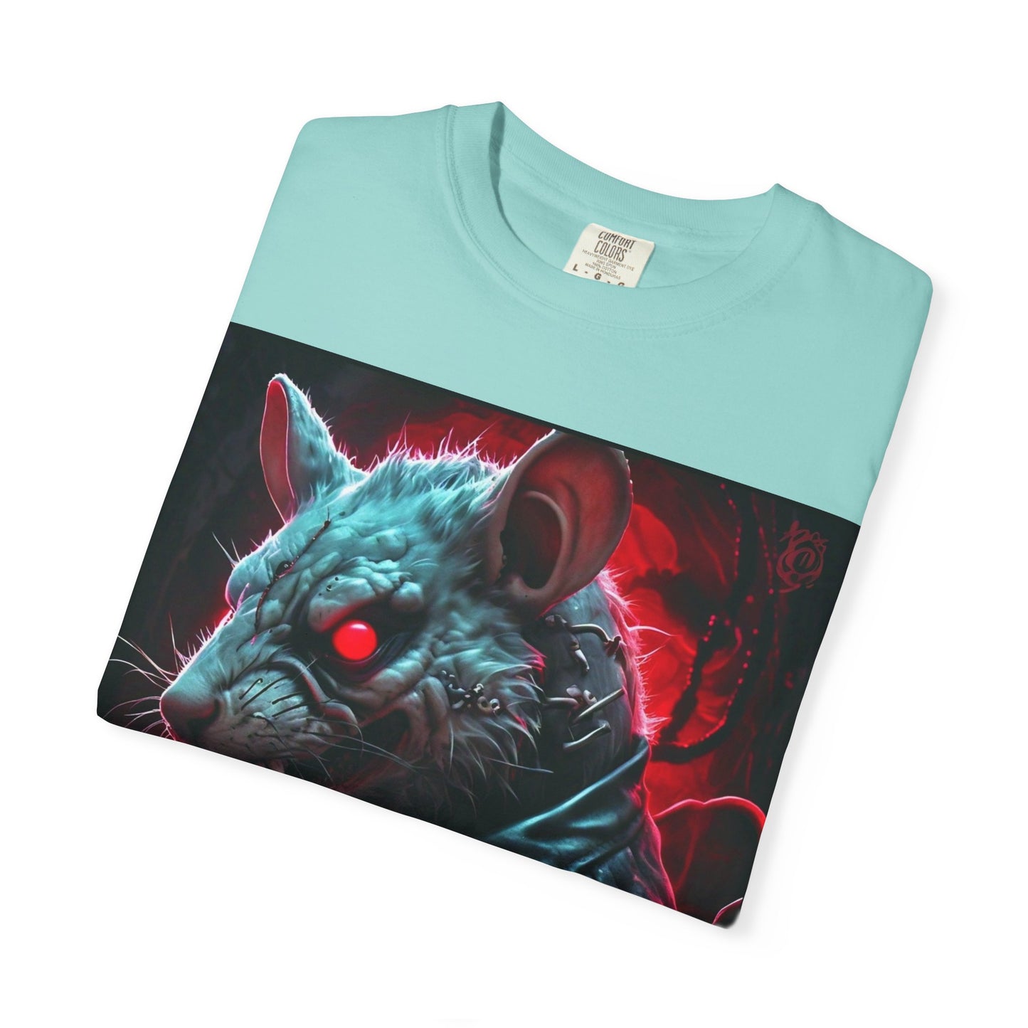 'Mystery Potion' Punk Rock Rat in Leather Jacket T-shirt, Rocker Tee, Original Logo