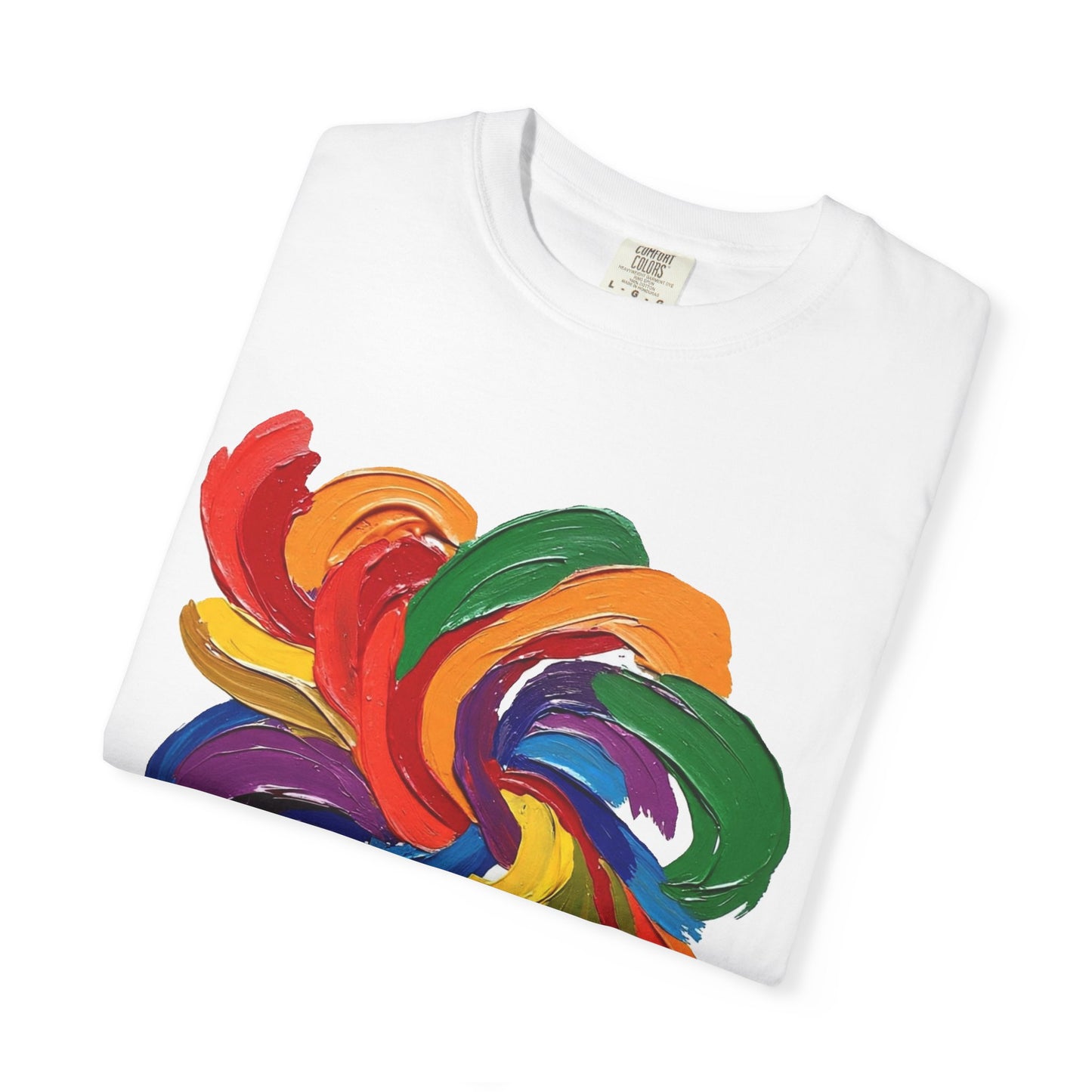 Colorful Swirl Unisex T-Shirt, Vibrant Art Tee, Casual Wear, Gift for Artists, Statement Shirt, Summer Outfit
