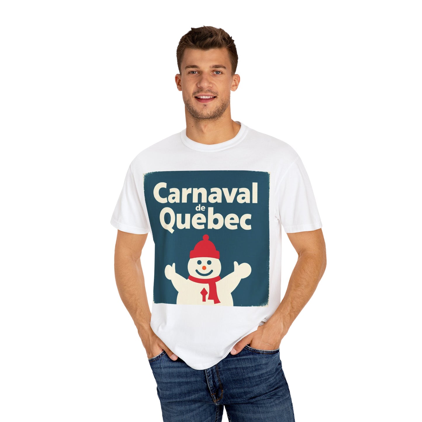 Quebec Carnaval Unisex T-Shirt, Winter Festival Tee, Handmade Vacation Souvenir, Holiday Gift Apparel, Quebec Celebration Shirt