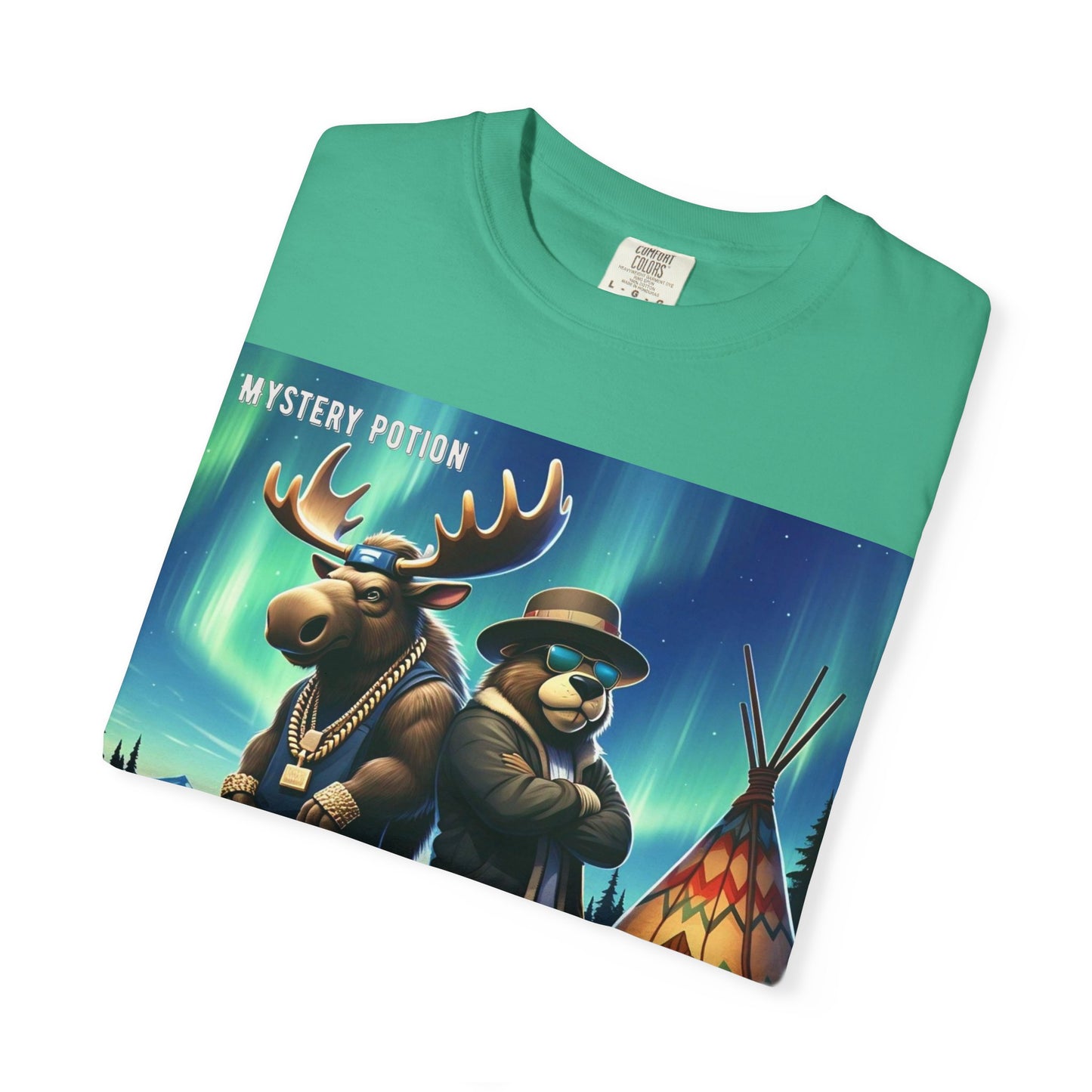 'Land Of The Silver Birch' by Mystery Potion,  Unisex Garment-Dyed T-shirt