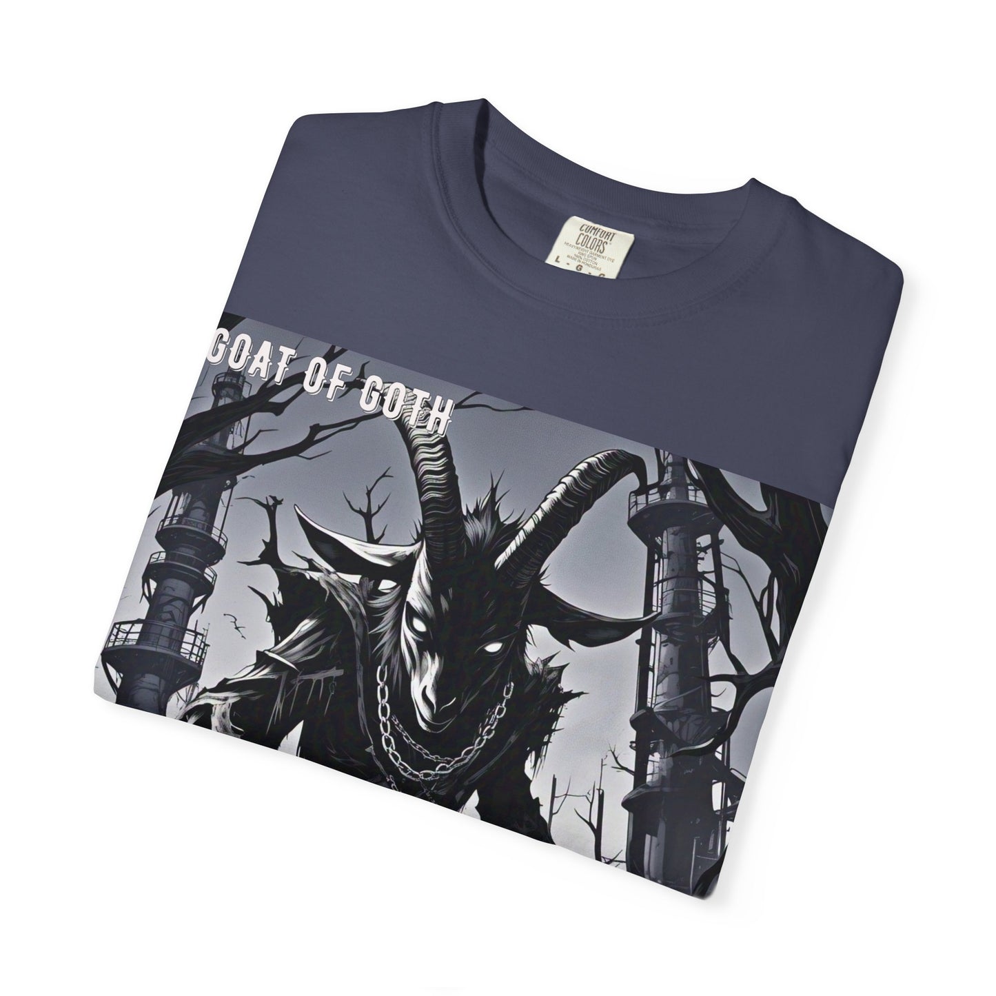 Gothic Graphic T-Shirt, Goat of Goth Tee, Unisex Casual Wear, Alternative Streetwear, Edgy Apparel for Fans, Perfect Gift for Halloween