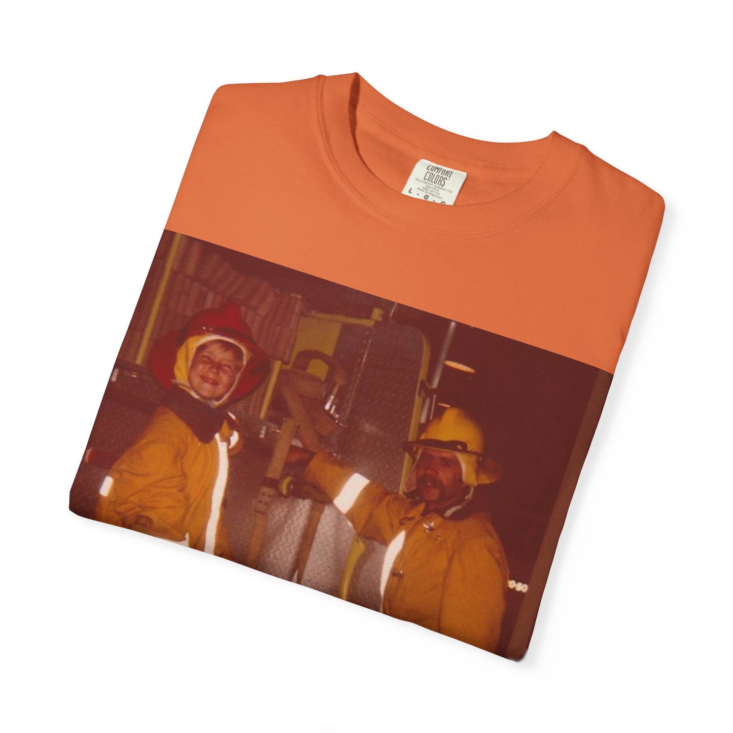 Vintage Firefighter T-Shirt, Unisex Garment-Dyed Tee, Retro Fire Rescue Shirt, Firefighter Gifts, Hero Tribute Apparel