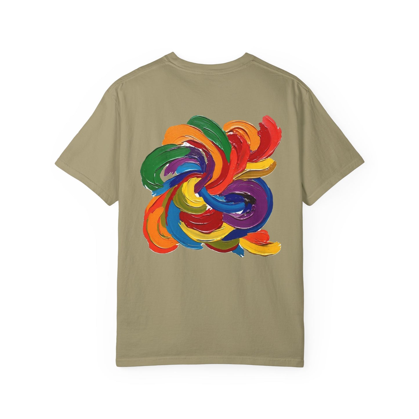 Colorful Swirl Unisex T-Shirt, Vibrant Art Tee, Casual Wear, Gift for Artists, Statement Shirt, Summer Outfit