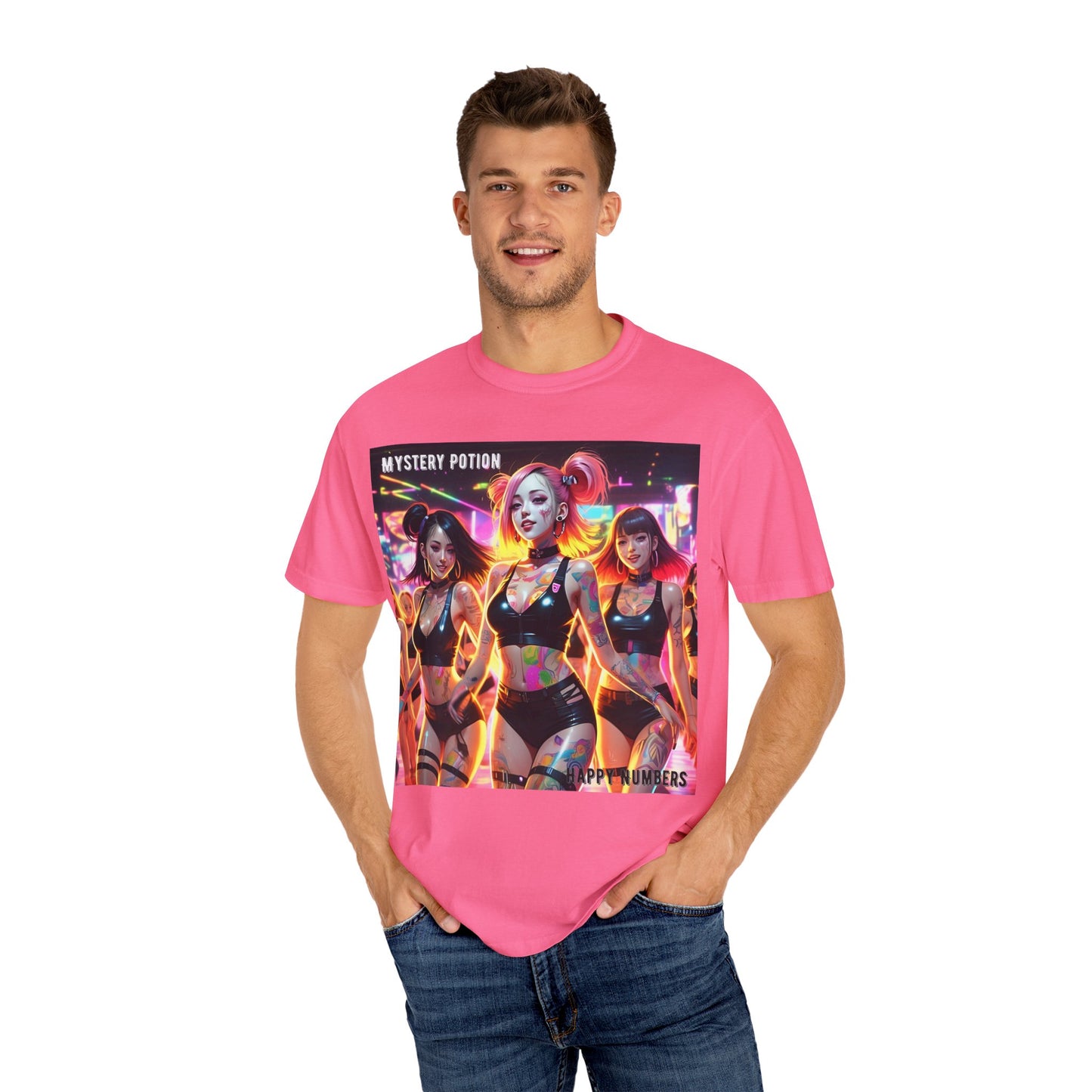 Mystery Potion Unisex T-Shirt, Trendy Graphic Tee for Women, Summer Festival Shirt, Edgy Streetwear, Gifts for Gamers, Cool Casual Wear