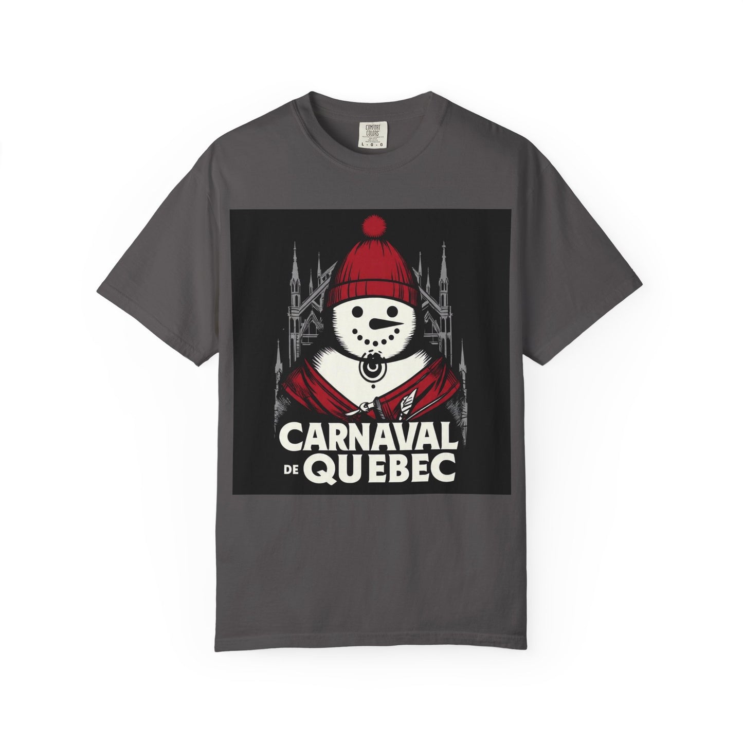 Carnaval de Québec Post-Goth T-shirt, Unisex Graphic Tee, Winter Festival Apparel, Holiday Gifts, Comfortable Everyday Wear