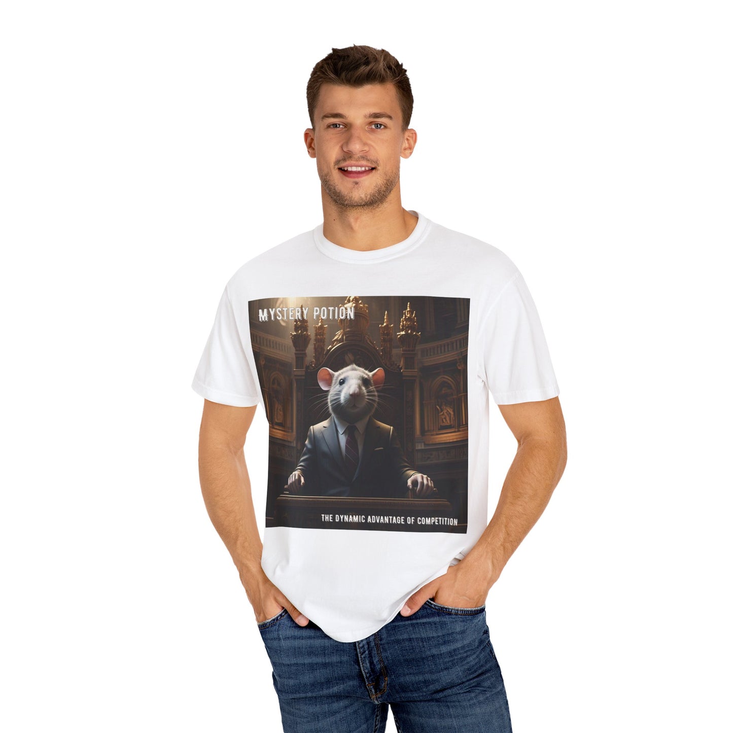 Mystery Potion Funny Unisex T-Shirt, Gift for Animal Lovers, Quirky Tee, Unique Graphic Shirt, Perfect for All Occasions