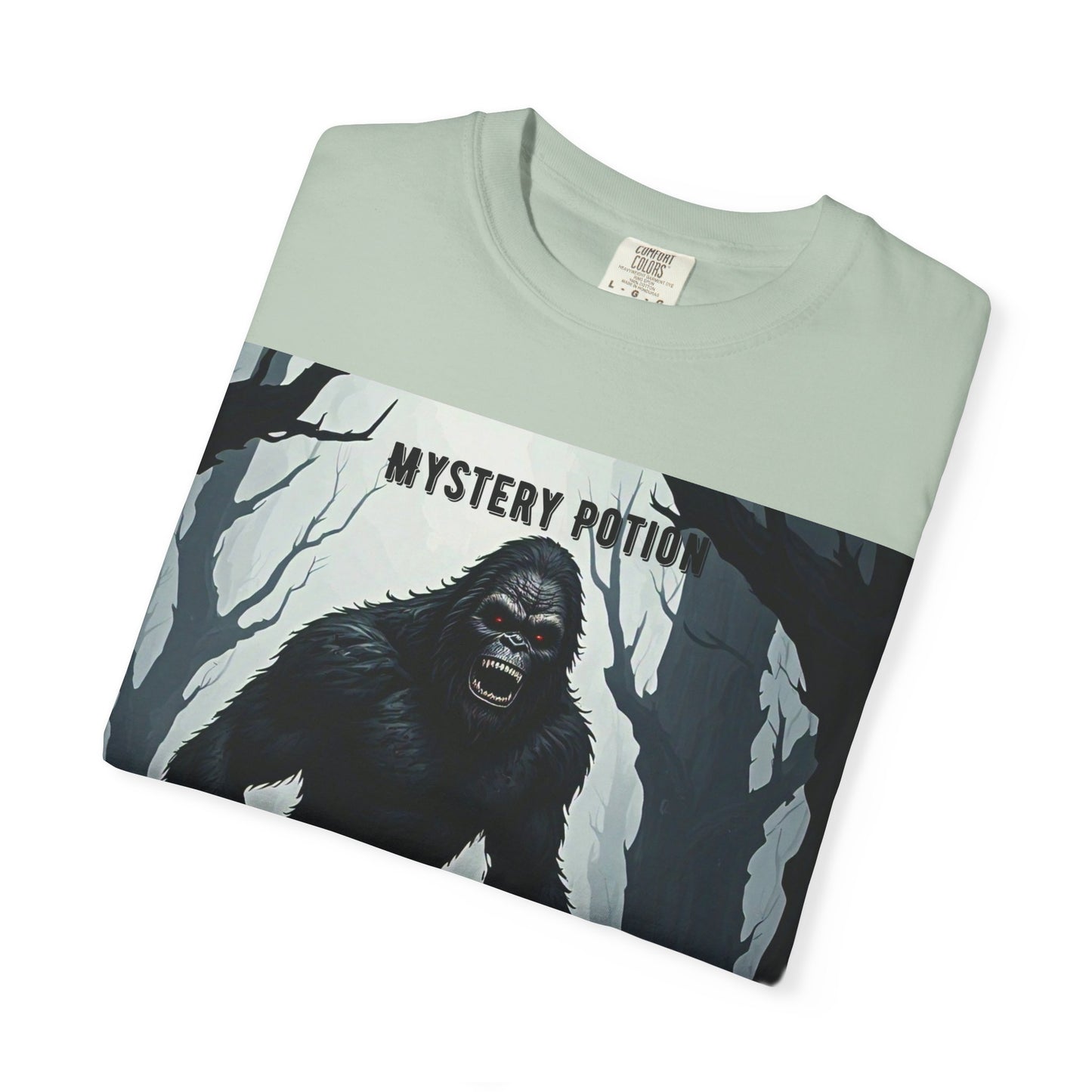 Bigfoot by Mystery Potion T-shirt, Unisex Statement Tee, Gift for Nature Lovers, Outdoor Adventure Shirt, Fun Graphic Tee