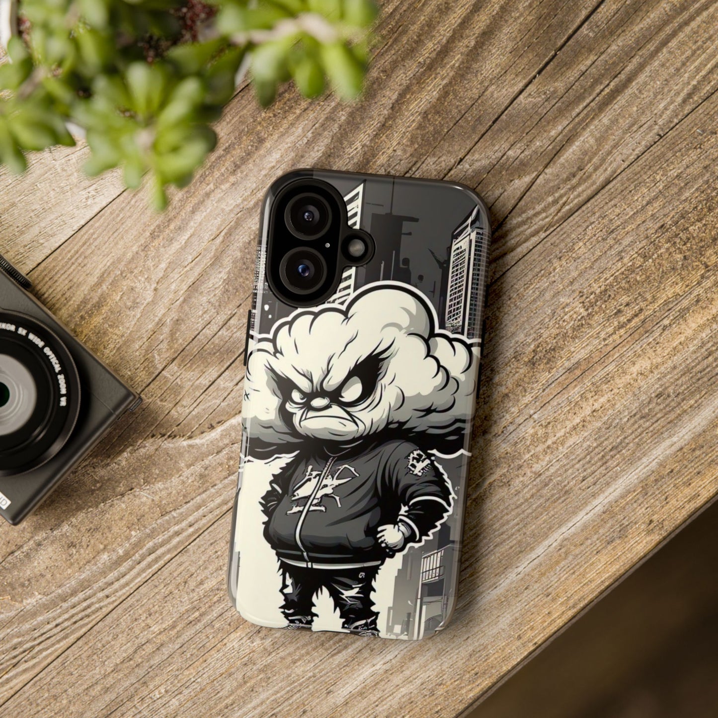 Rip You A New One Tough Cases: Urban Style Phone Case, Angry Cloud Unique Smartphone Protector, Edgy Gift for Him, Trendy Accessories for Tech Lovers, Cool Design Case