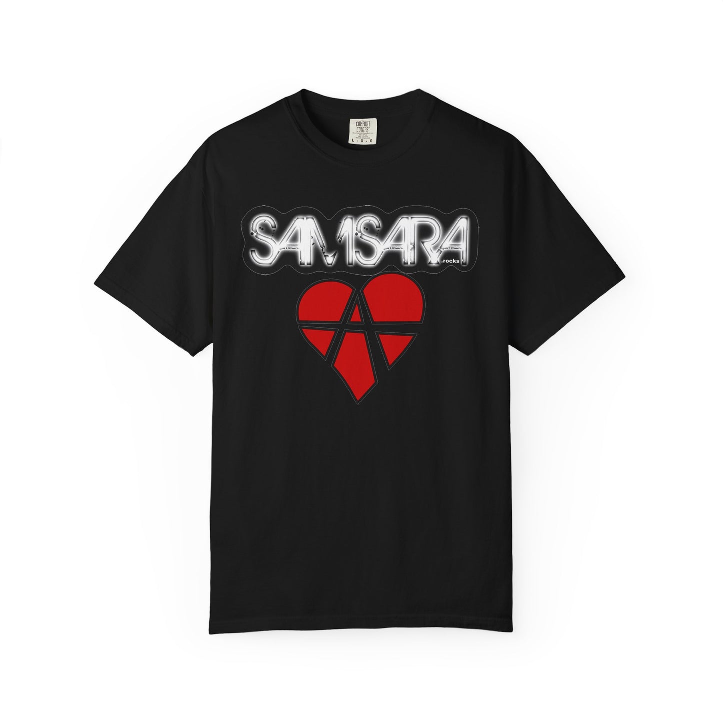 Samsara Heart Permanent Damage Unisex T-Shirt, Trendy Graphic Tee, Streetwear Style, Casual Apparel, Perfect for Music Festivals, Unique Gift Idea