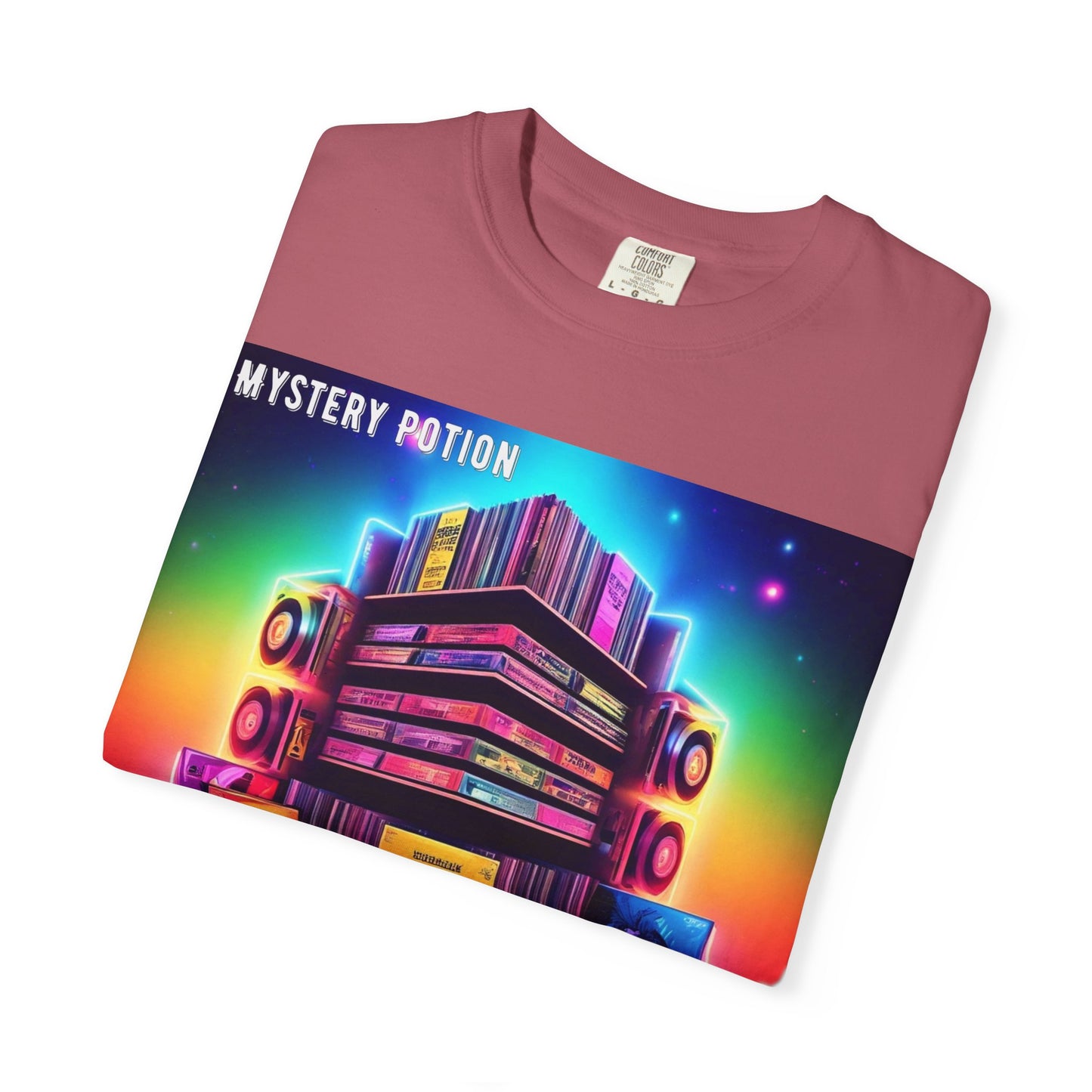 Lost In Time Vintage Vibe T-Shirt - Mystery Potion Graphic Tee, Unisex Casual Wear, Retro Music Lovers, Festival Apparel, Gift Idea
