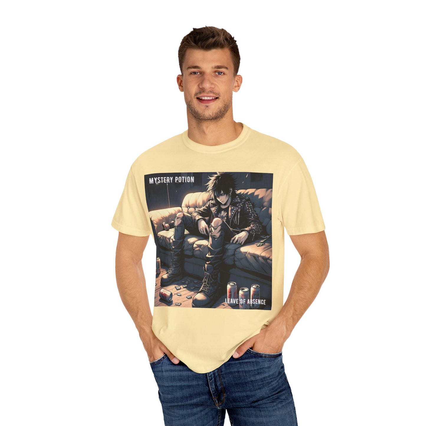 'Leave of Absence' by Mystery Potion Graphic T-Shirt, Unisex Casual Tee, Anime Merchandise, Gift for Fans, Streetwear Style