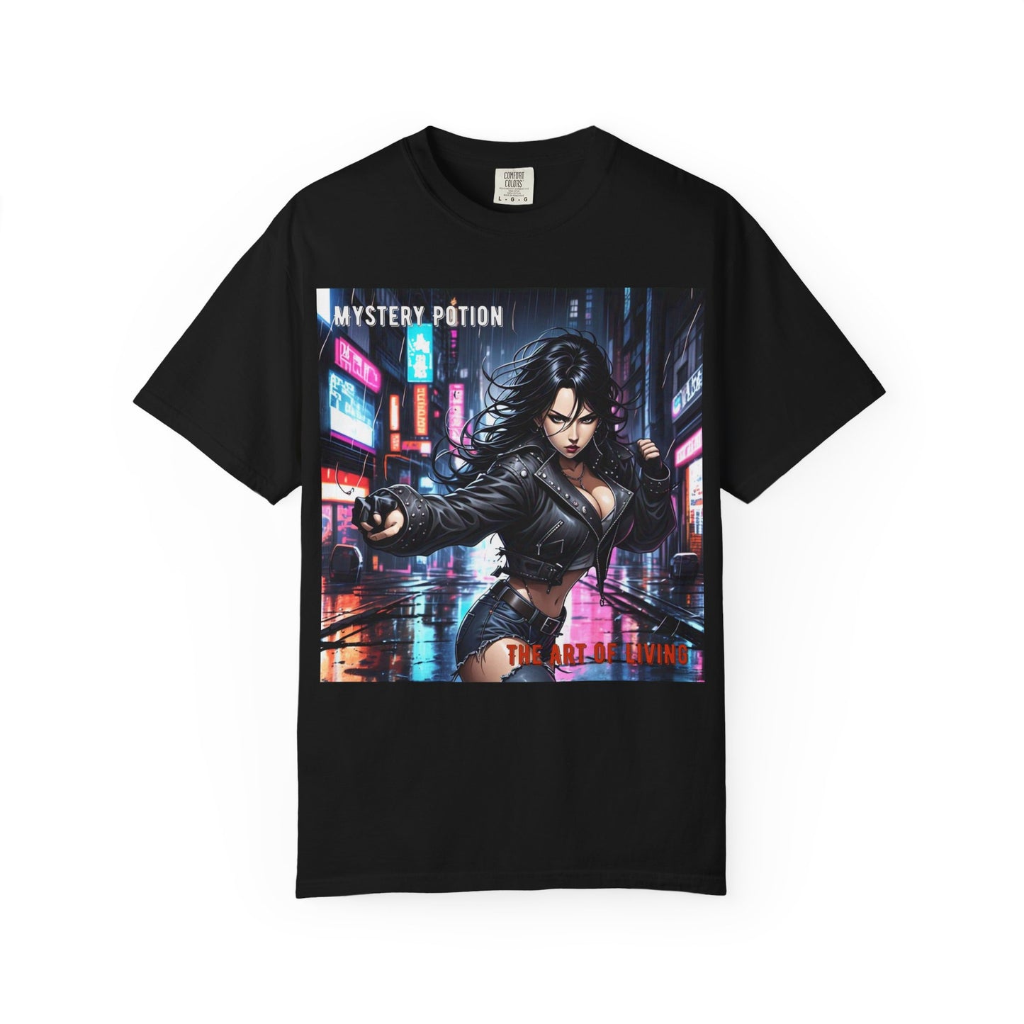 Mystery Potion Art Of Living Graphic T-Shirt, Cool Unisex Tee, Urban Style Apparel, Casual Streetwear, Gift for Gamers, Graphic Tee for Events