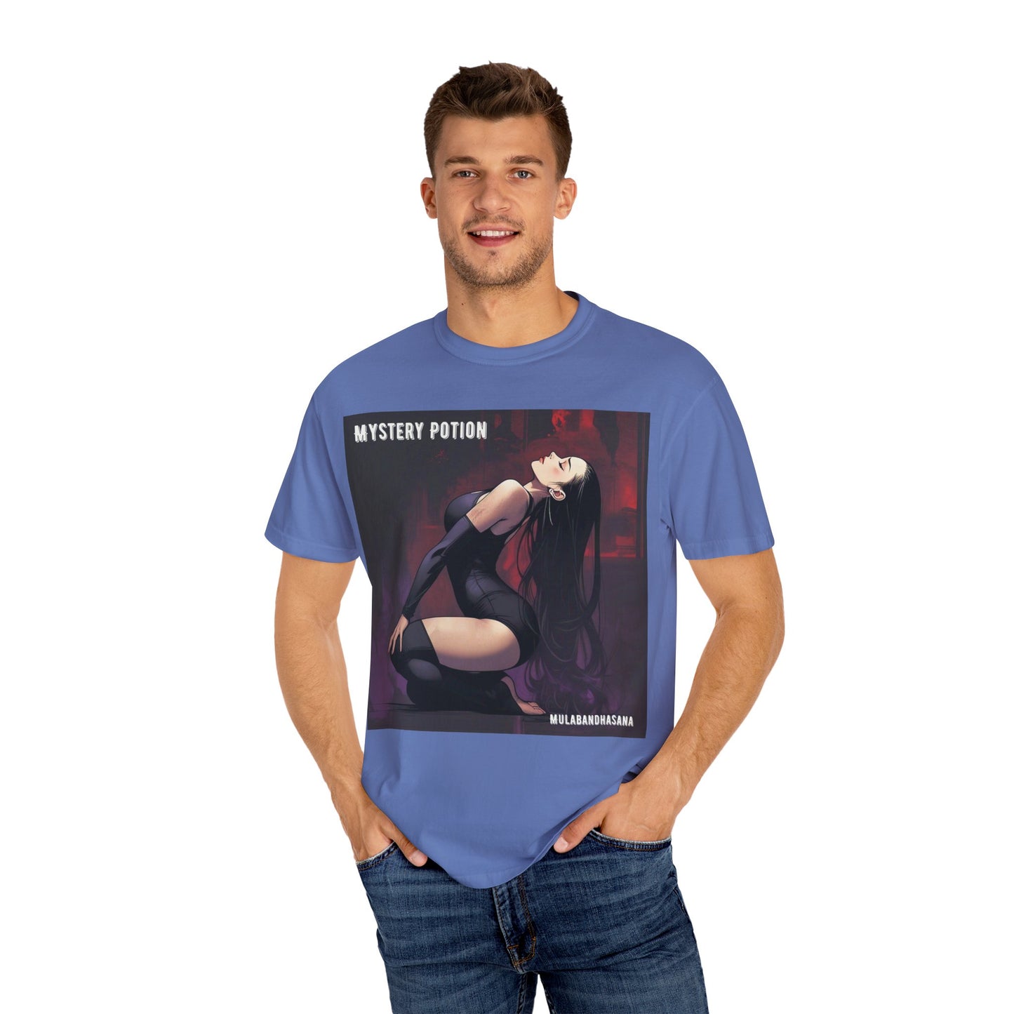 Mystical Mystery Potion Unisex T-Shirt, Yoga Graphic Tee, Unique Gift, Halloween Apparel, Vintage Style, Casual Wear